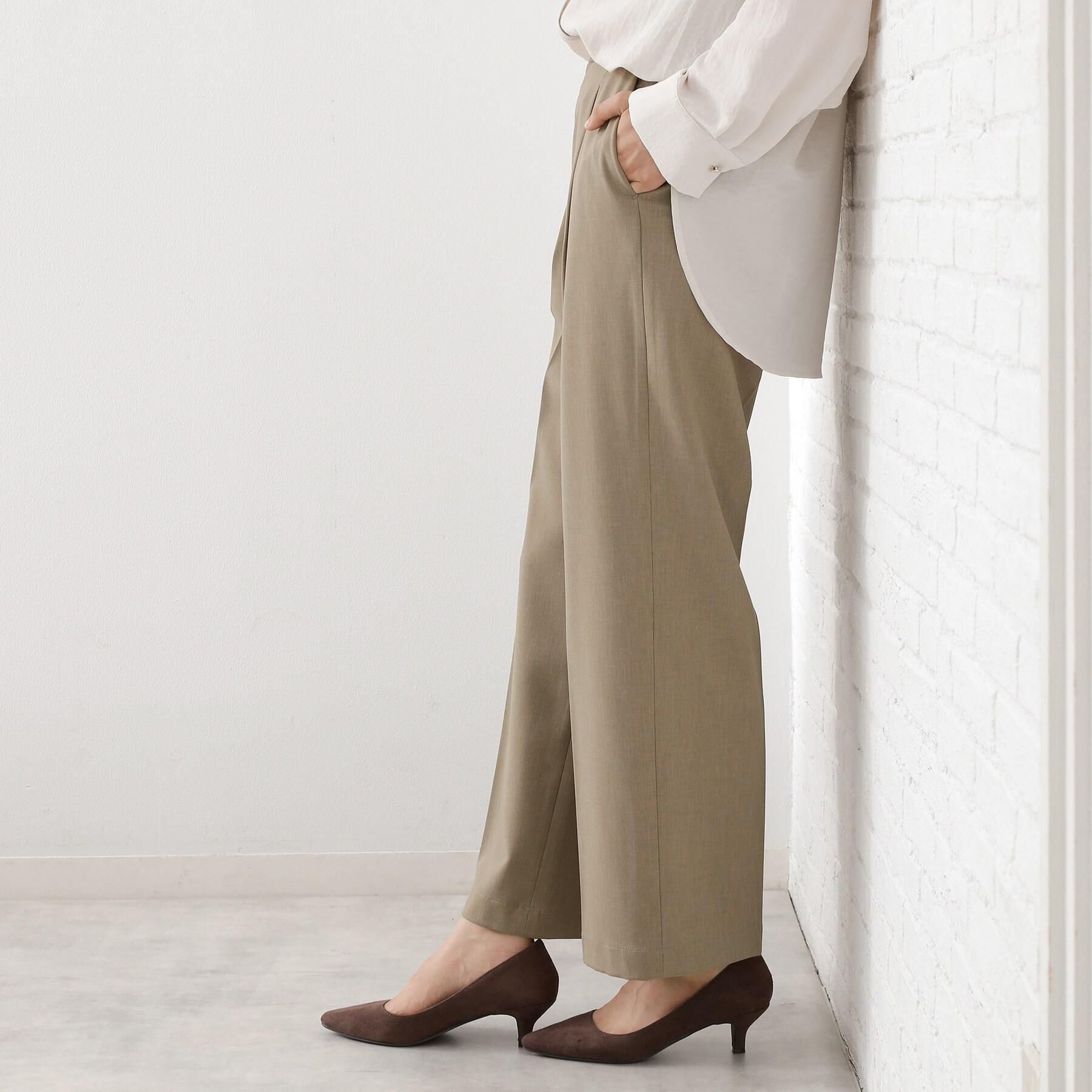 THE SHOP TK「【美脚見え】タックワイドパンツ【セットアップ可】」|その他|