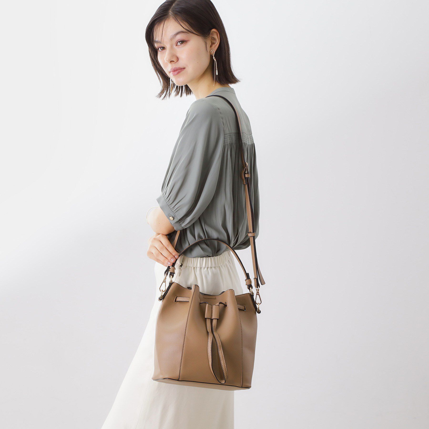 THE SHOP TK「巾着2WAYショルダーバッグ」|ショルダー・メッセンジャー|