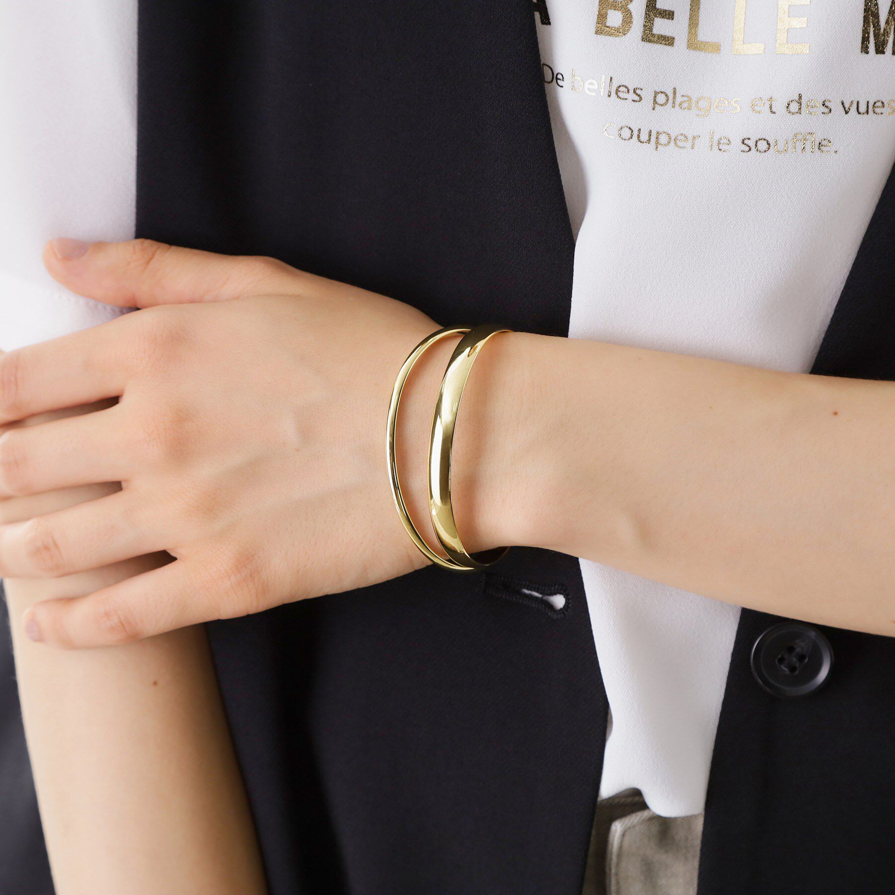 THE SHOP TK「ダブルラインバングル」|ブレスレット・バングル|