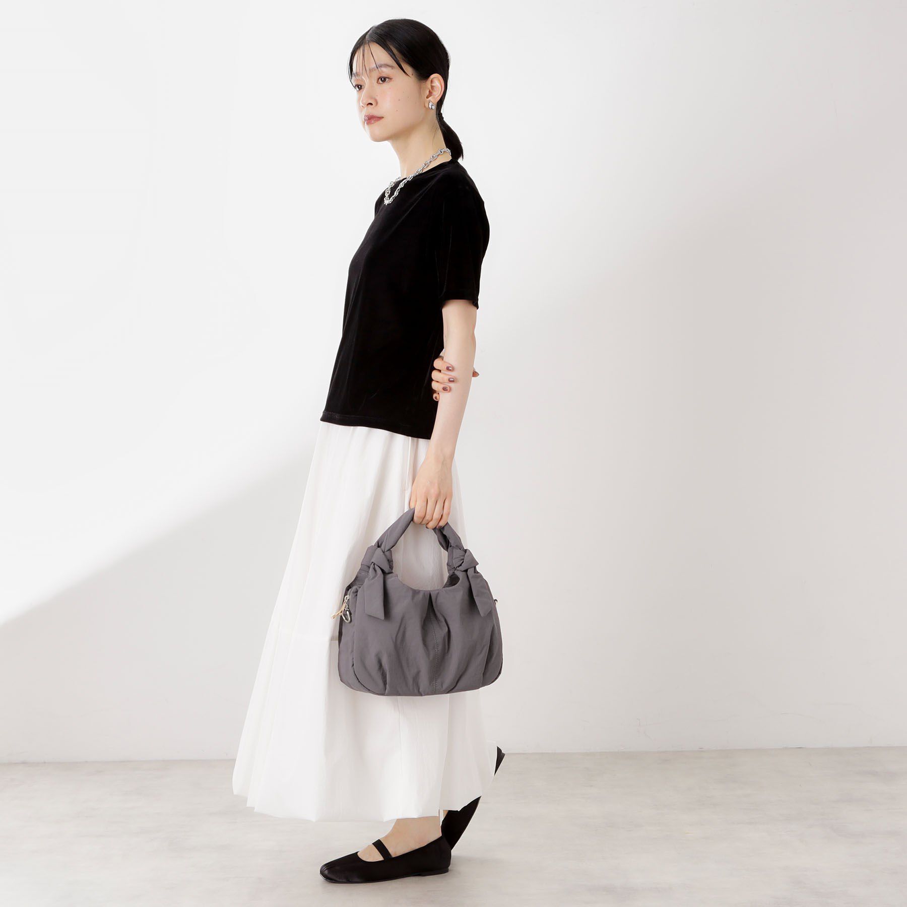 THE SHOP TK「ロゴショルダー付きナイロンミニボストン」|ショルダー・メッセンジャー|