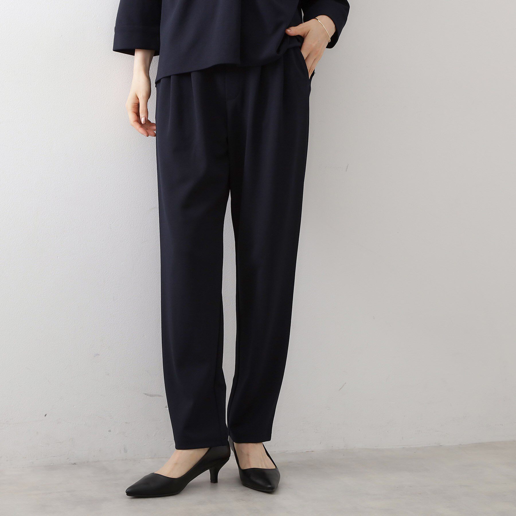 THE SHOP TK「【着るだけでコーディネートが決まる】スキッパーブラウス&パンツセット」|スーツ|