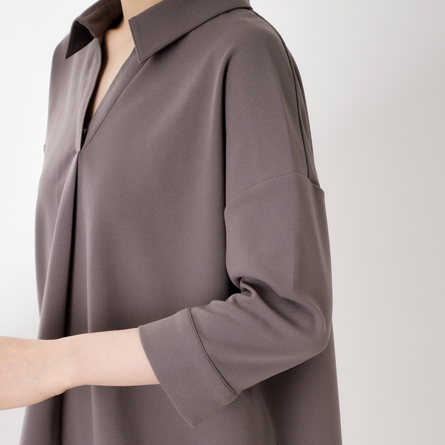 THE SHOP TK「【着るだけでコーディネートが決まる】スキッパーブラウス&パンツセット」|スーツ|