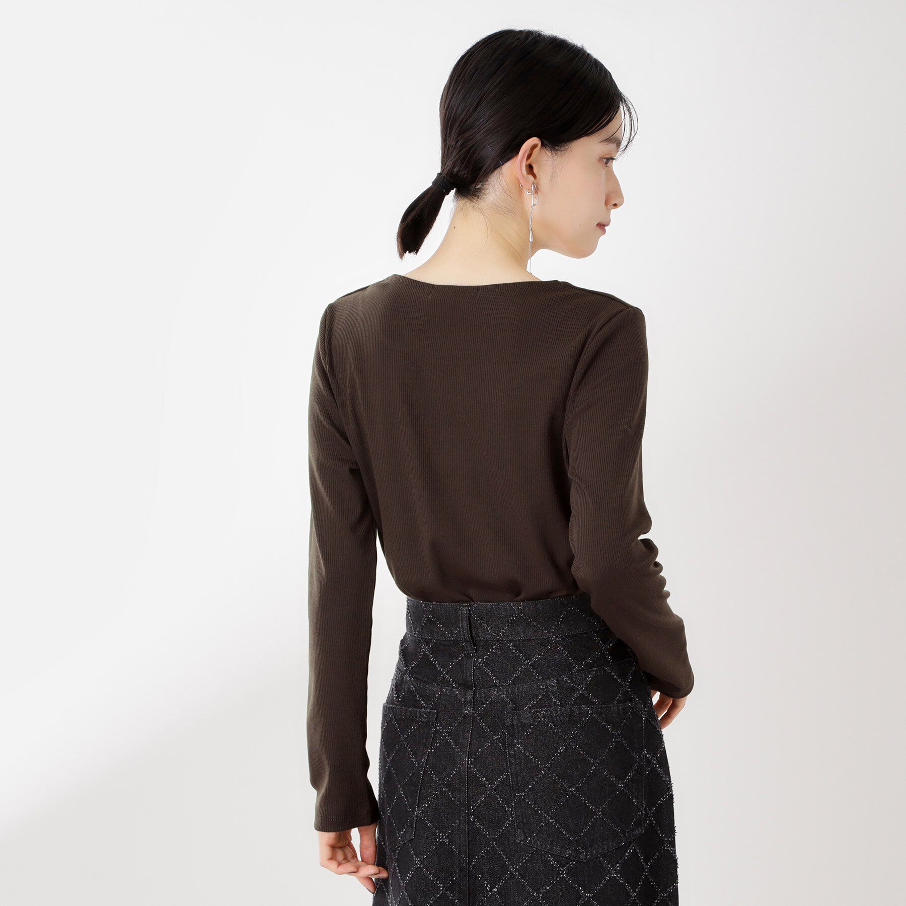 THE SHOP TK「スクエアネックカットソー【洗濯機OK】」|Tシャツ・カットソー|