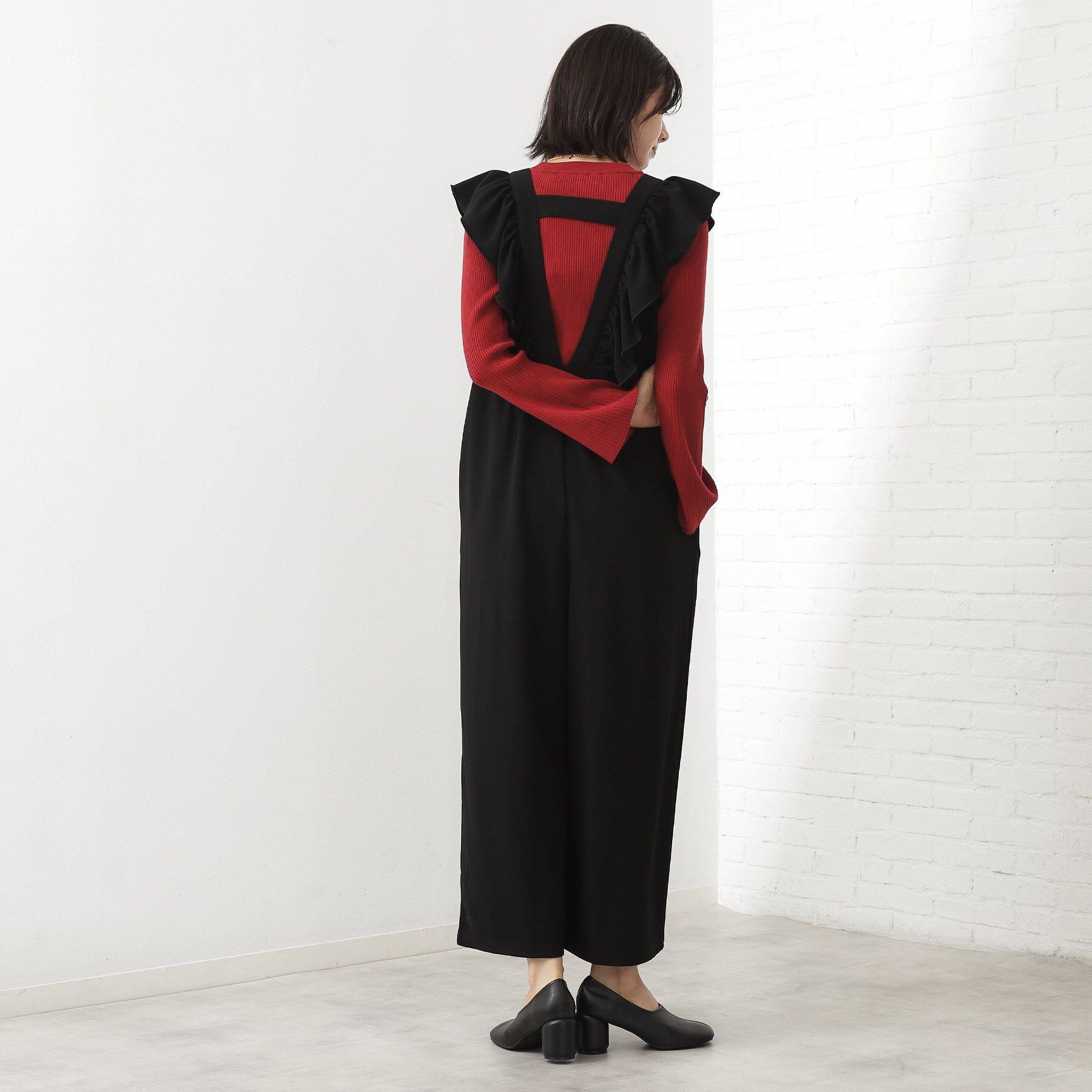 THE SHOP TK「【シーズンレス】フリルオールインワン」|オールインワン|