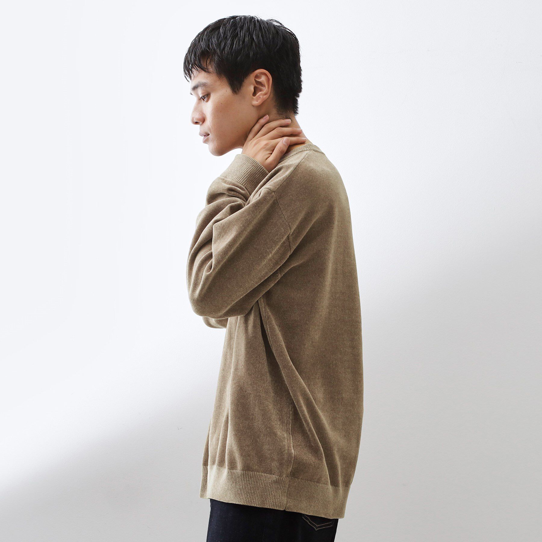 THE SHOP TK「【触れるたびに心地良い】ライトモールニット　洗濯機OK/ユニセックスでおすすめ！」|ニット・セーター|