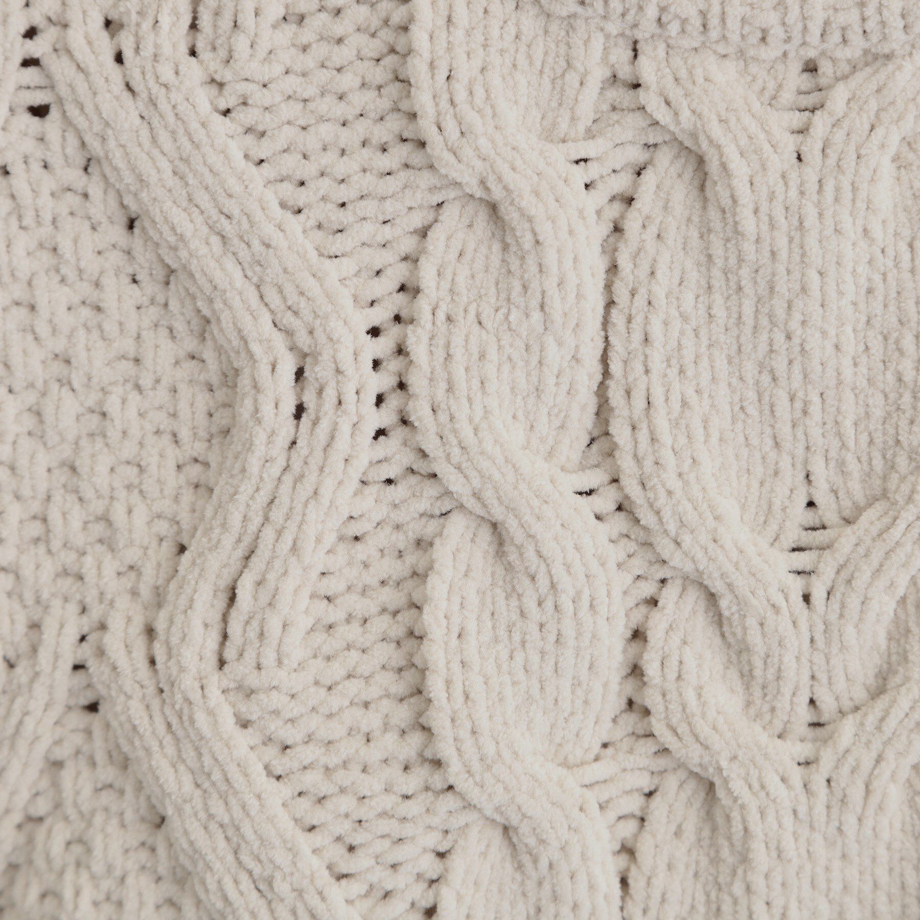 THE SHOP TK「【洗える】冬のコーデを盛り上げる マットモール ケーブルニット」|ニット・セーター|