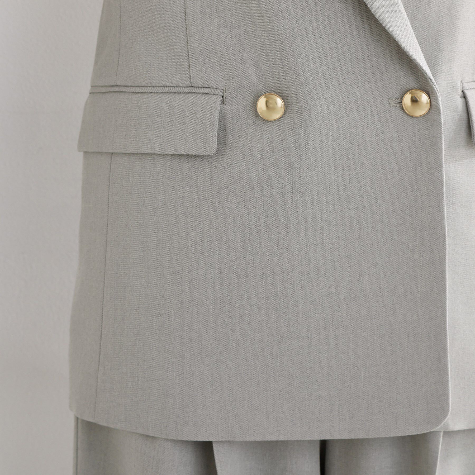 THE SHOP TK「【通勤にもデイリーにも】CAVIAN 金ボタンダブルブレストジャケット」|テーラードジャケット|