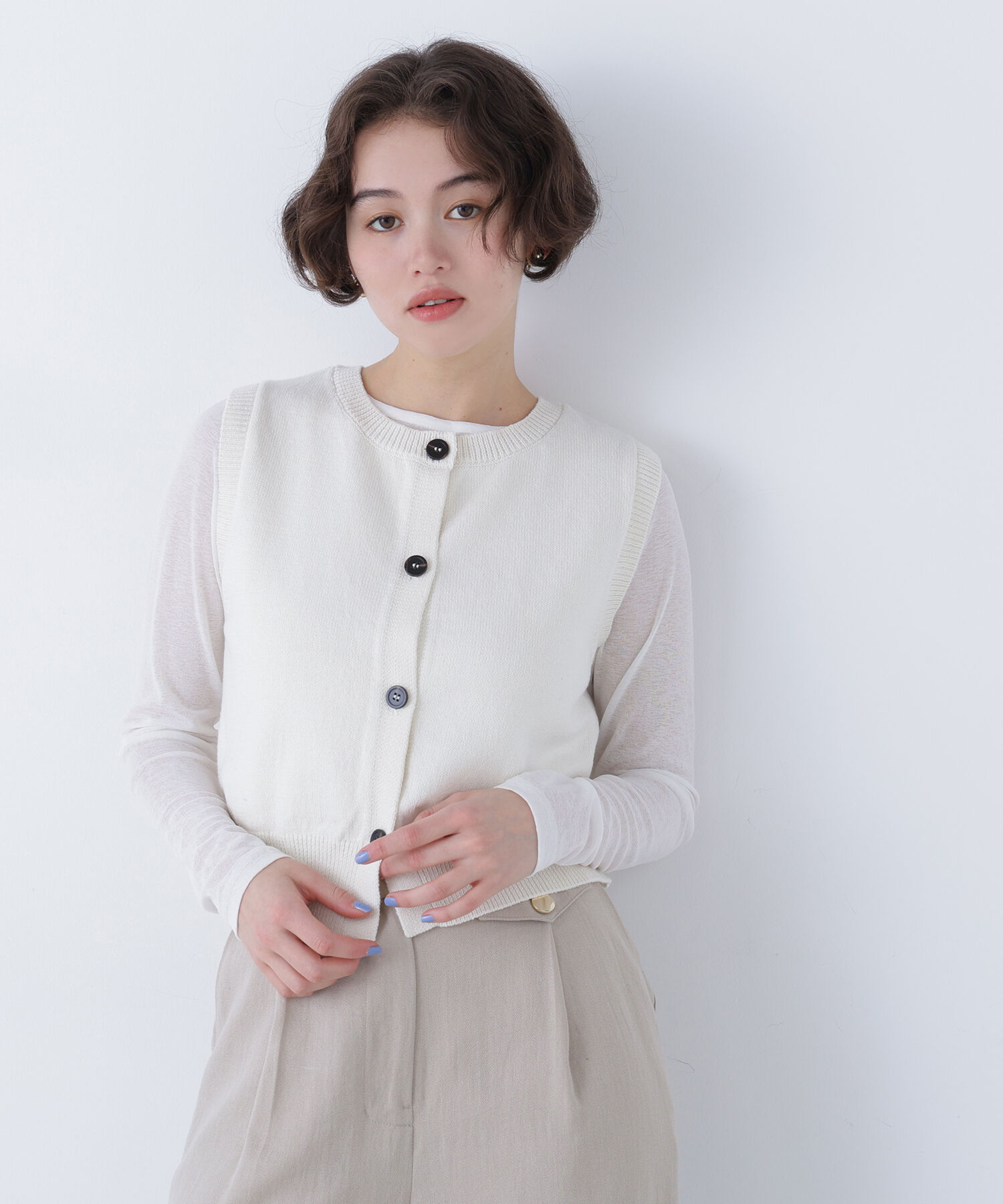  「〈N.〉コンパクトニットベスト」|ニット・セーター|