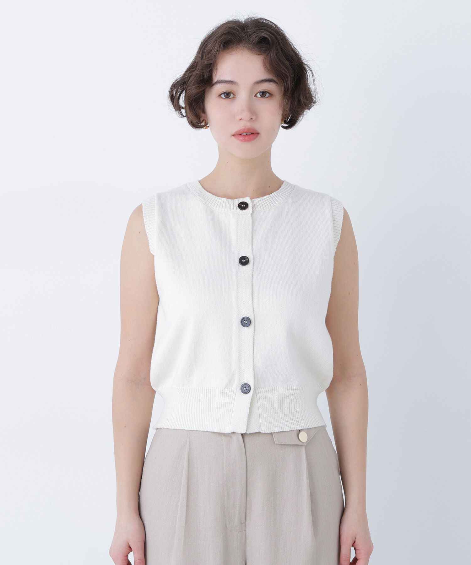  「〈N.〉コンパクトニットベスト」|ニット・セーター|