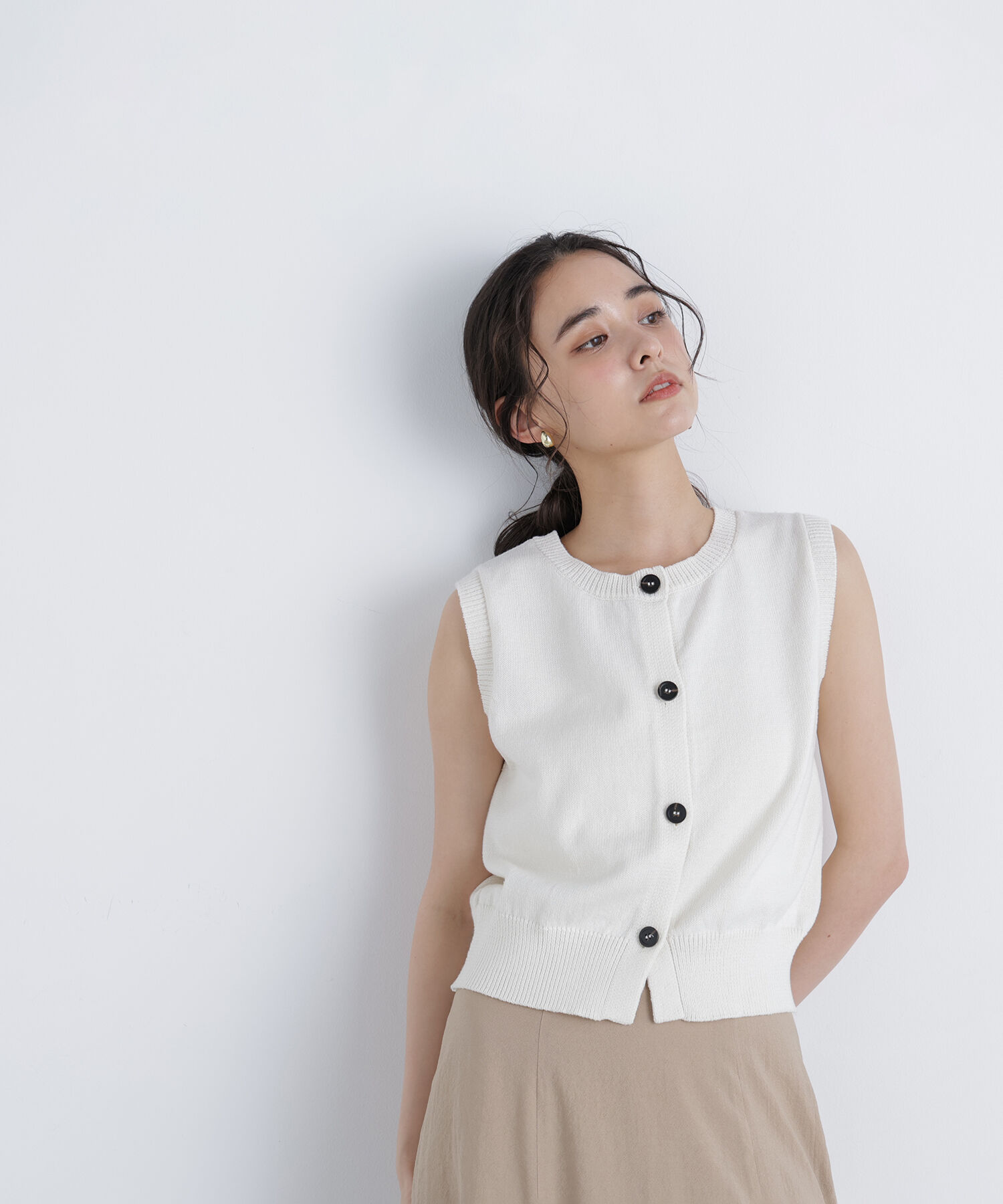  「〈N.〉コンパクトニットベスト」|ニット・セーター|