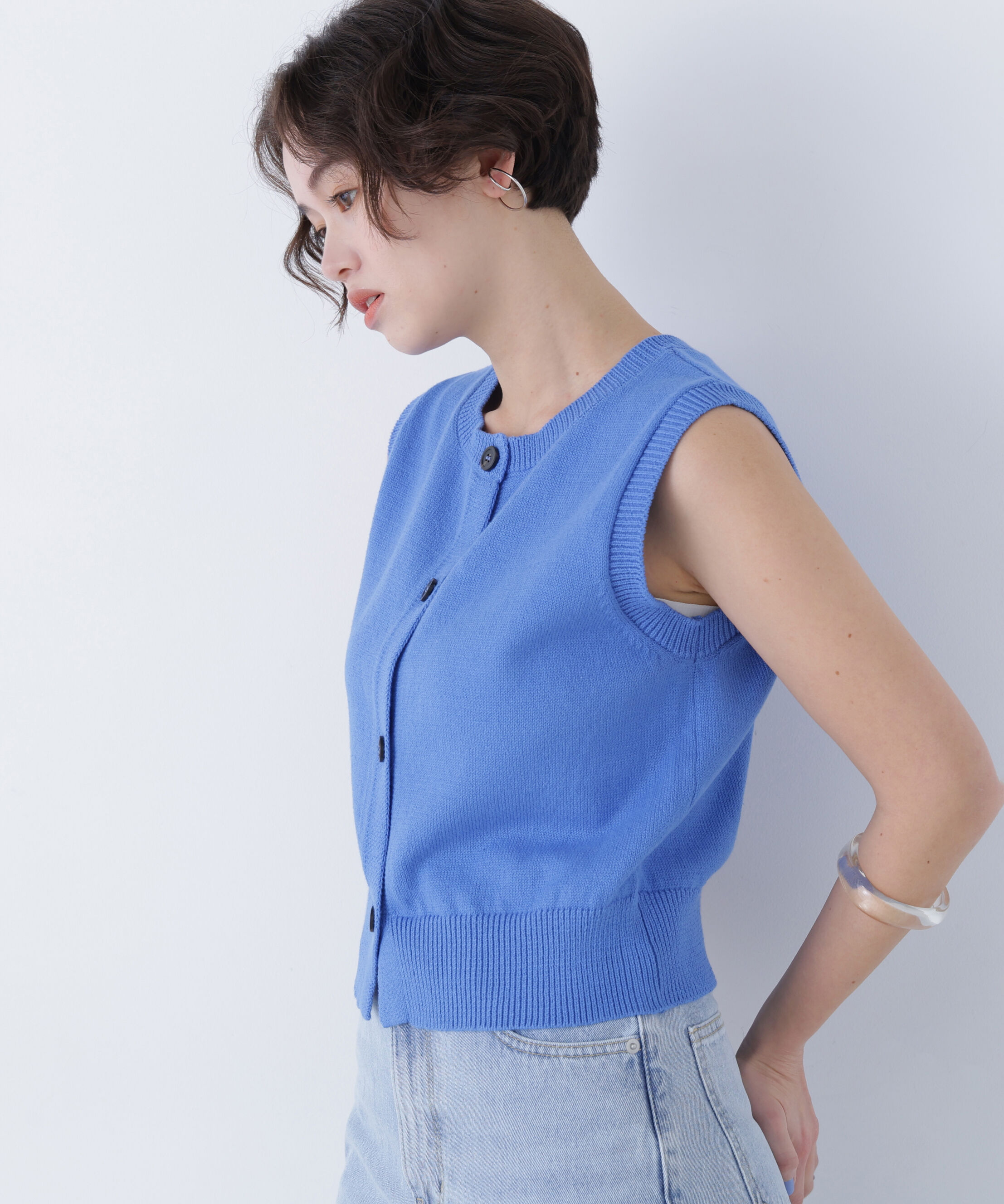  「〈N.〉コンパクトニットベスト」|ニット・セーター|