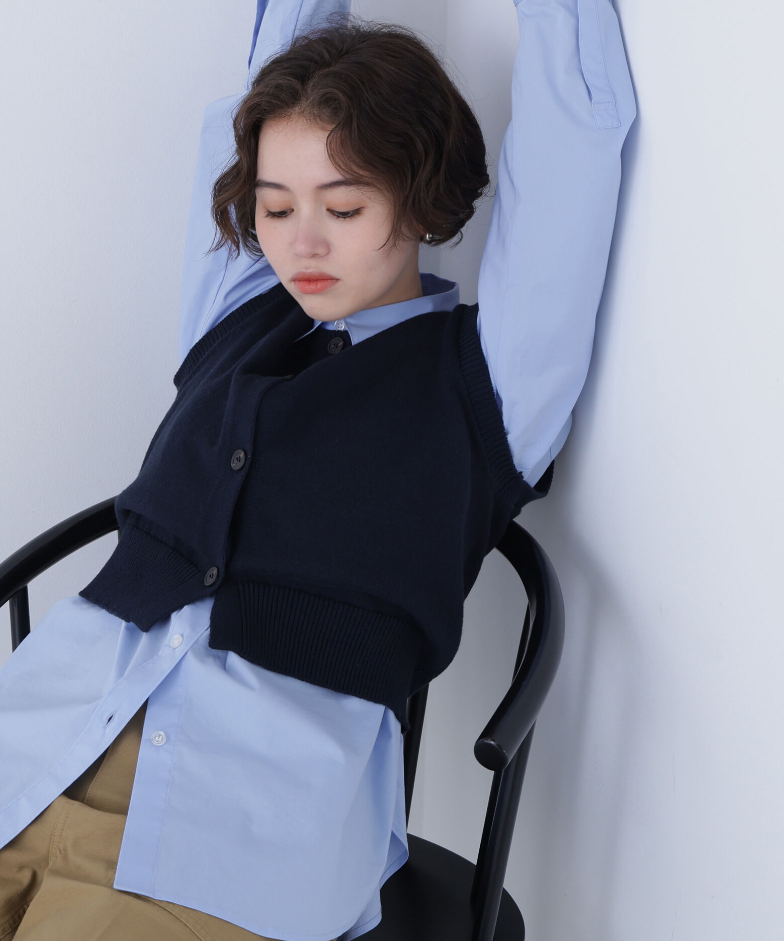  「〈N.〉コンパクトニットベスト」|ニット・セーター|