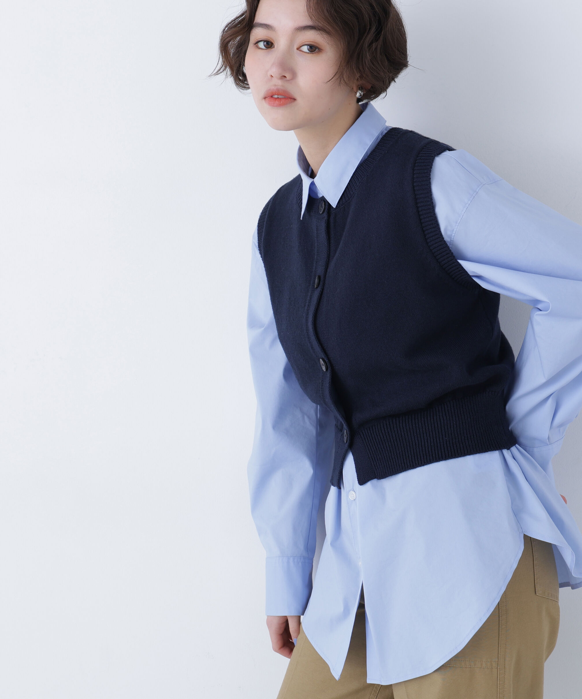  「〈N.〉コンパクトニットベスト」|ニット・セーター|