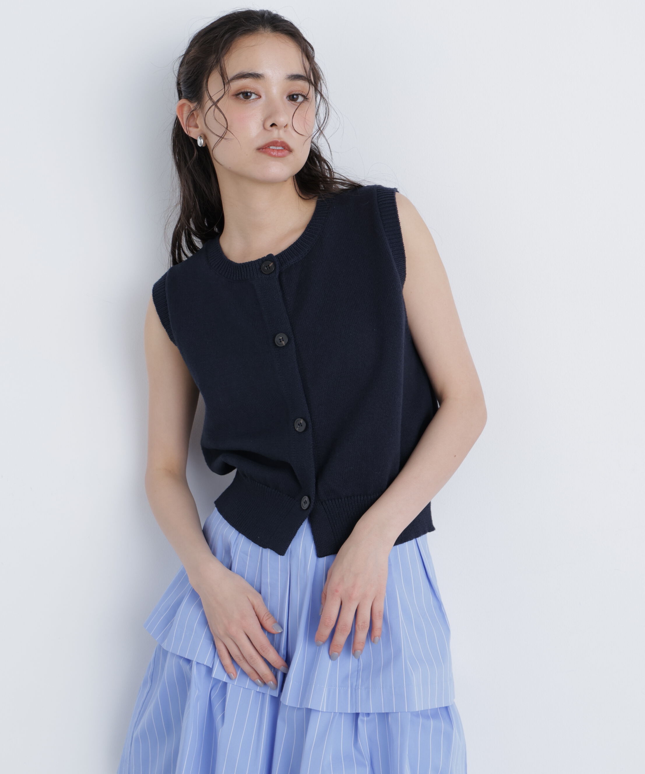  「〈N.〉コンパクトニットベスト」|ニット・セーター|