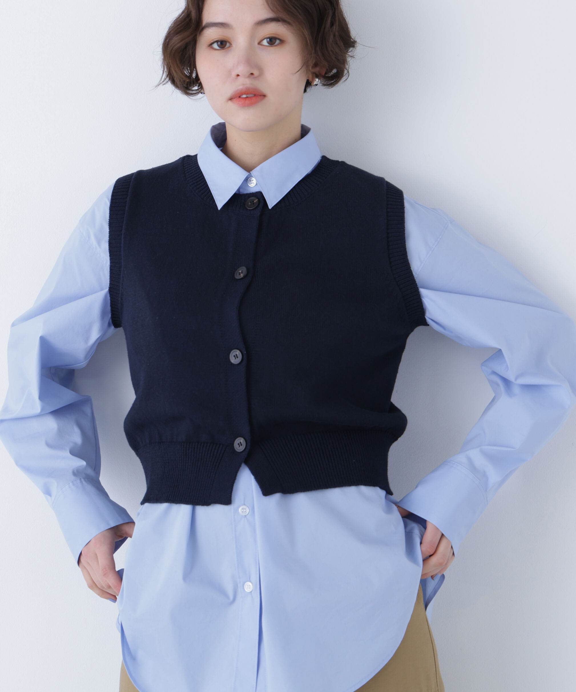  「〈N.〉コンパクトニットベスト」|ニット・セーター|