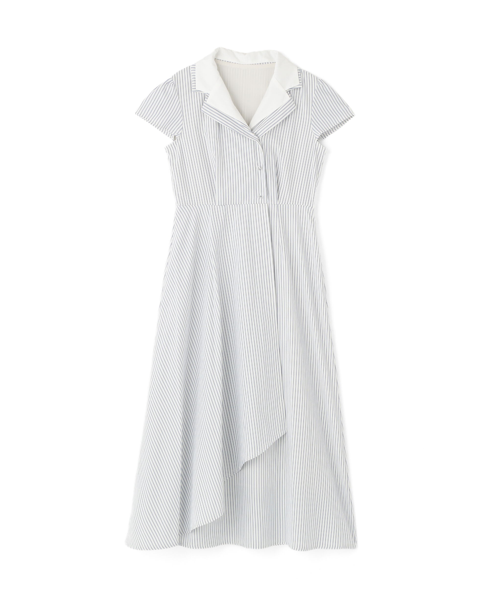  「ダブルカラー開襟ワンピース」|ワンピース|