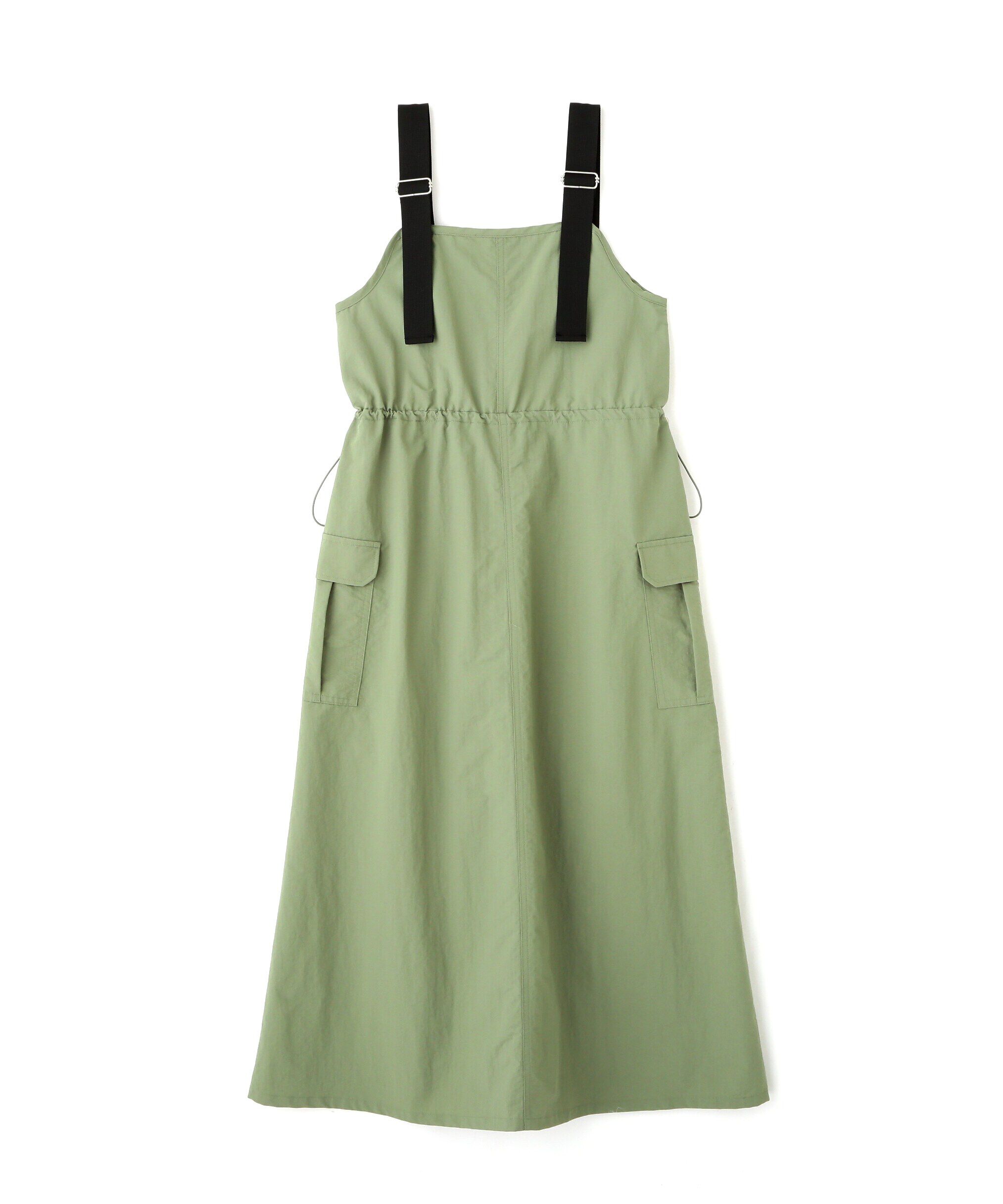  「ウエストドロストナイロンジャンパースカート」|ワンピース|