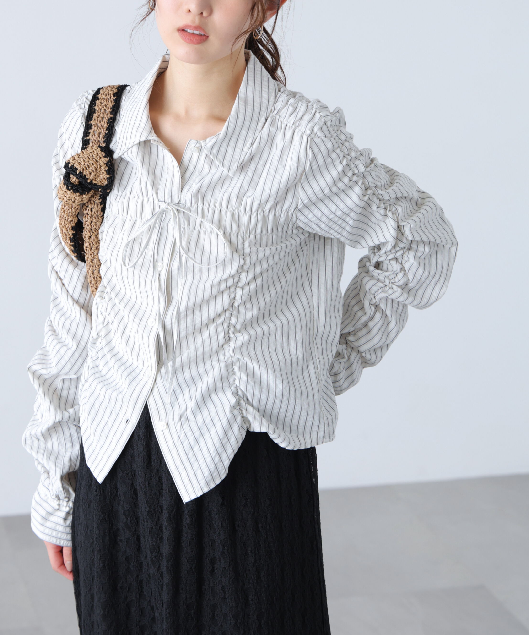  「シャーリングアソートシャツ」|シャツ・ブラウス|