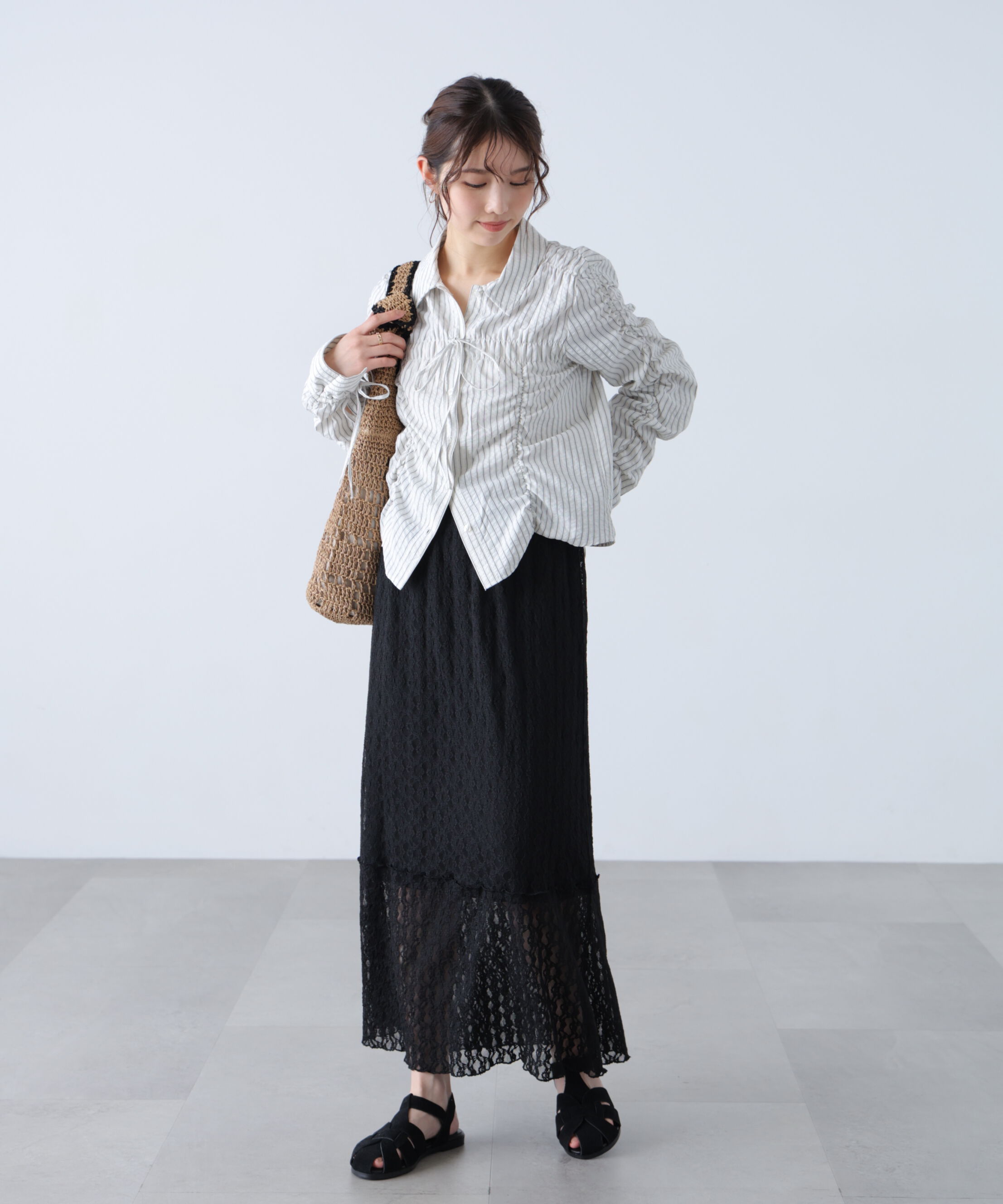  「シャーリングアソートシャツ」|シャツ・ブラウス|