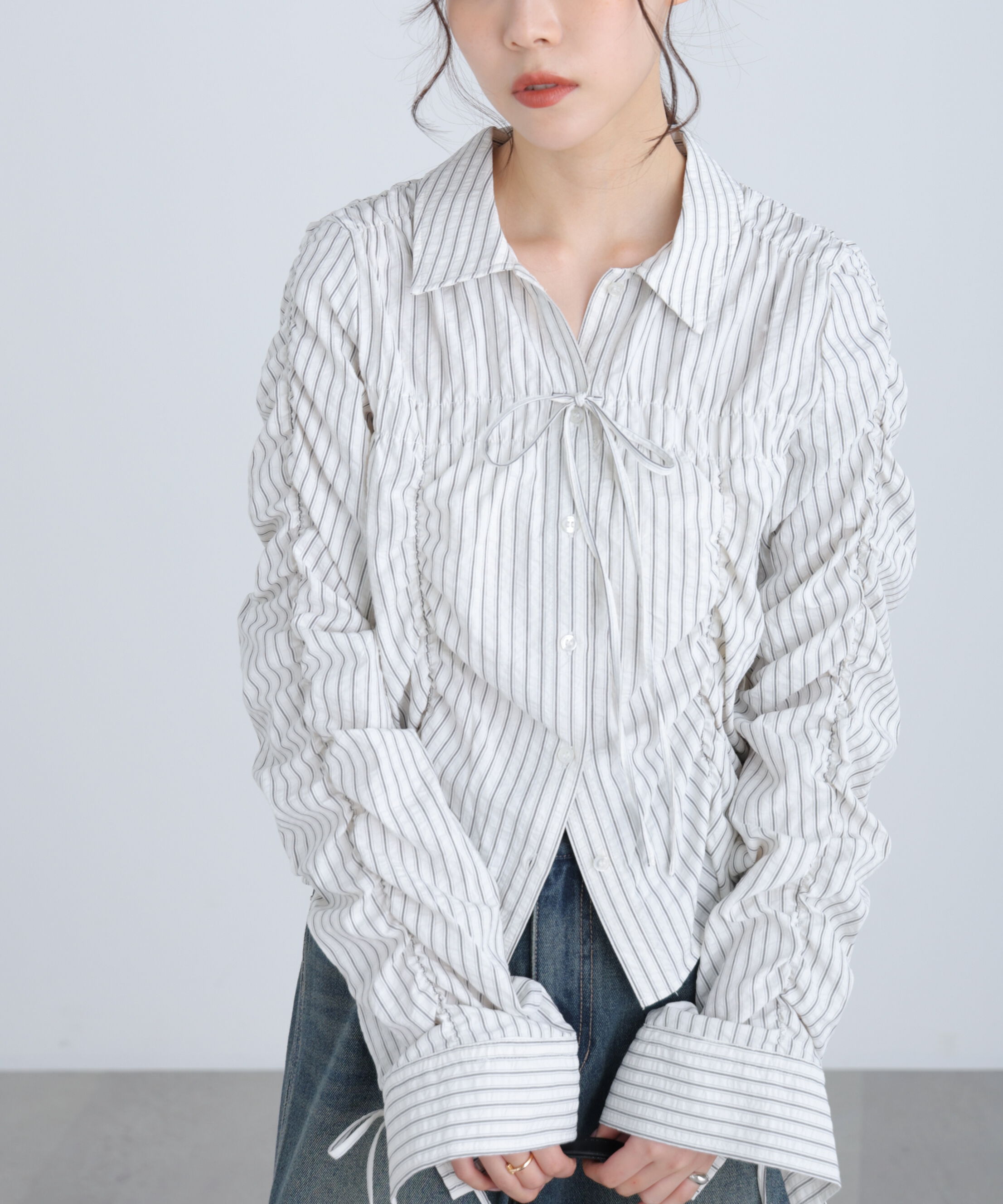  「シャーリングアソートシャツ」|シャツ・ブラウス|