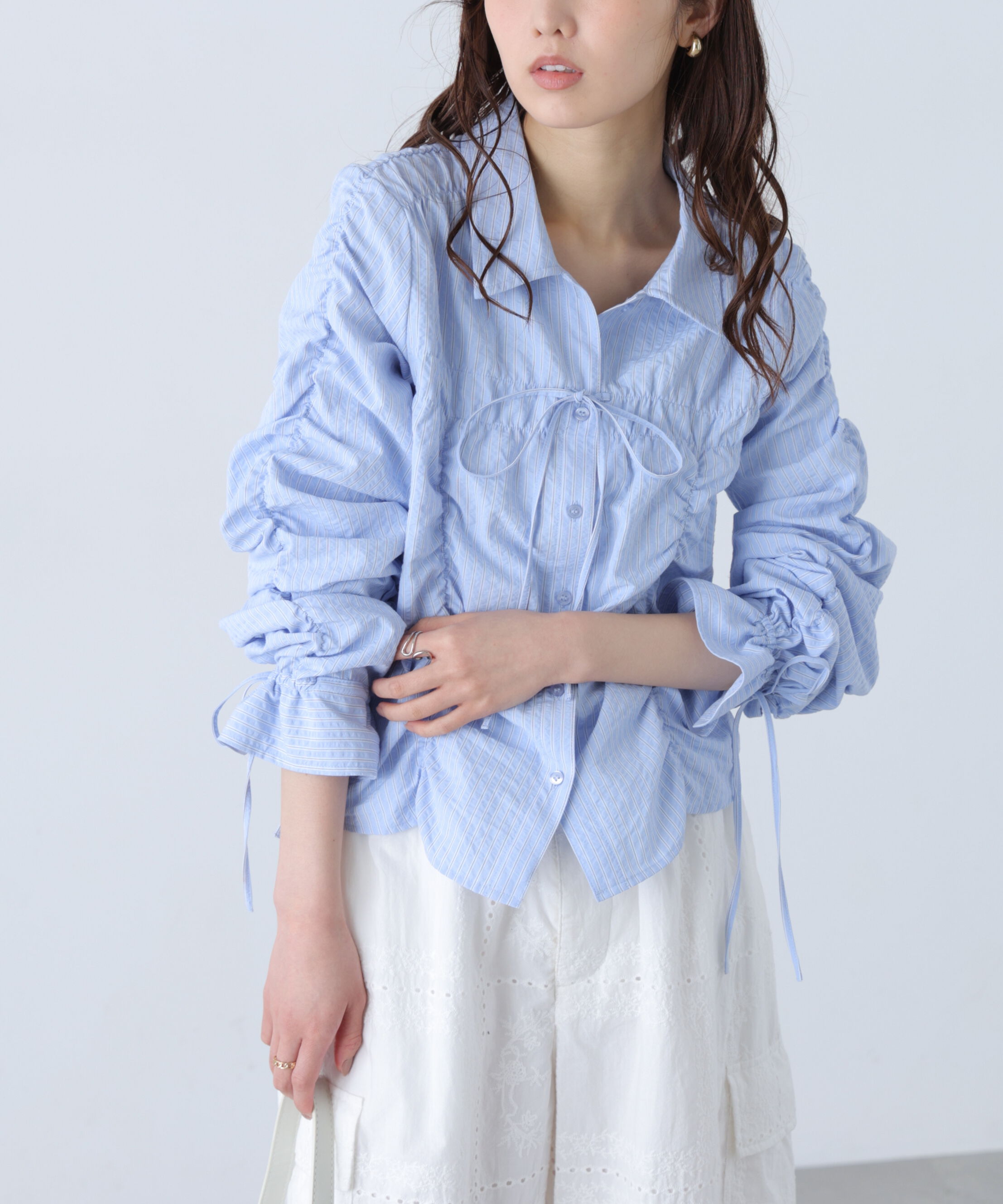  「シャーリングアソートシャツ」|シャツ・ブラウス|
