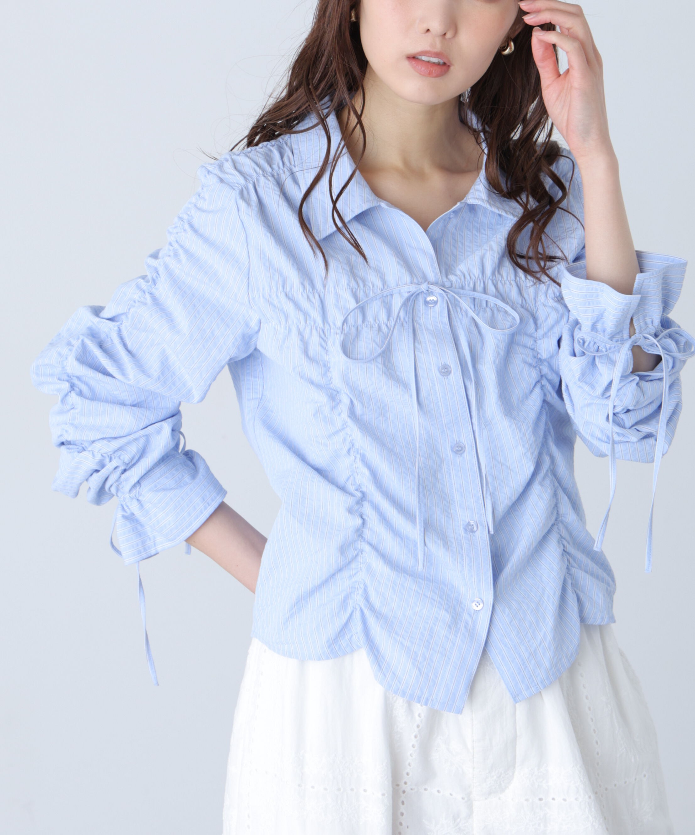  「シャーリングアソートシャツ」|シャツ・ブラウス|