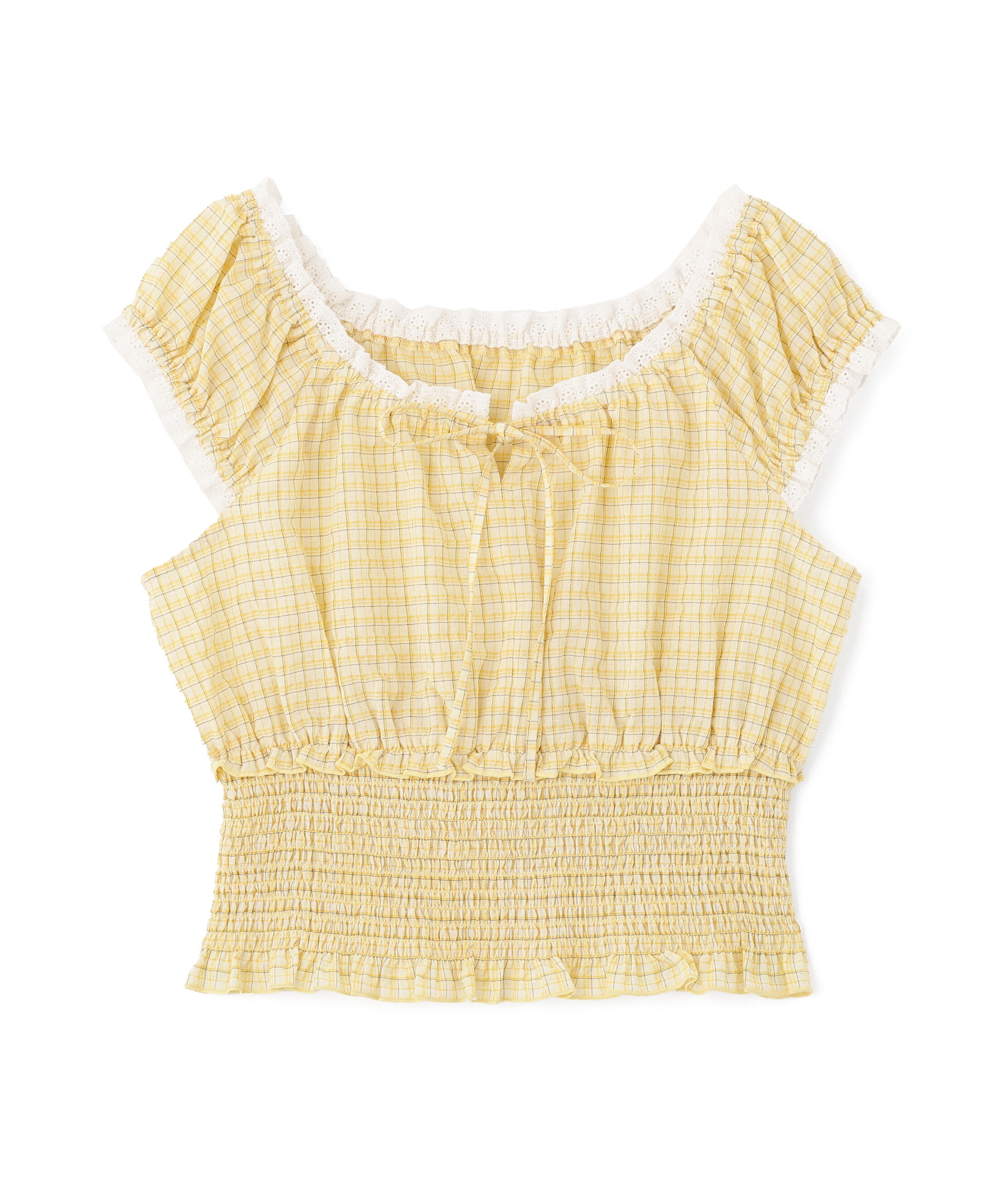  「2wayオフショルチェックブラウス」|シャツ・ブラウス|