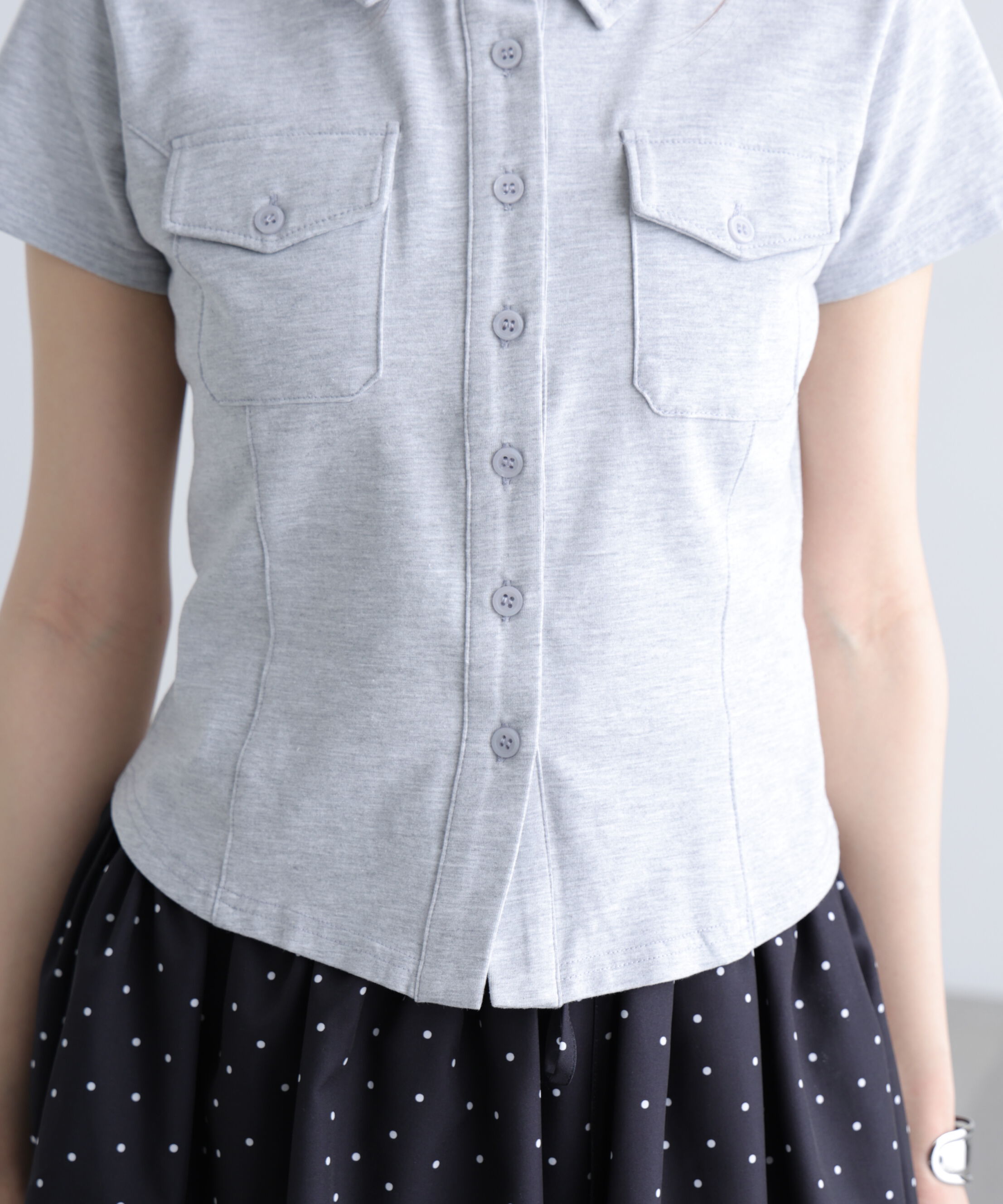  「コンパクトシャツカットソー」|Tシャツ・カットソー|