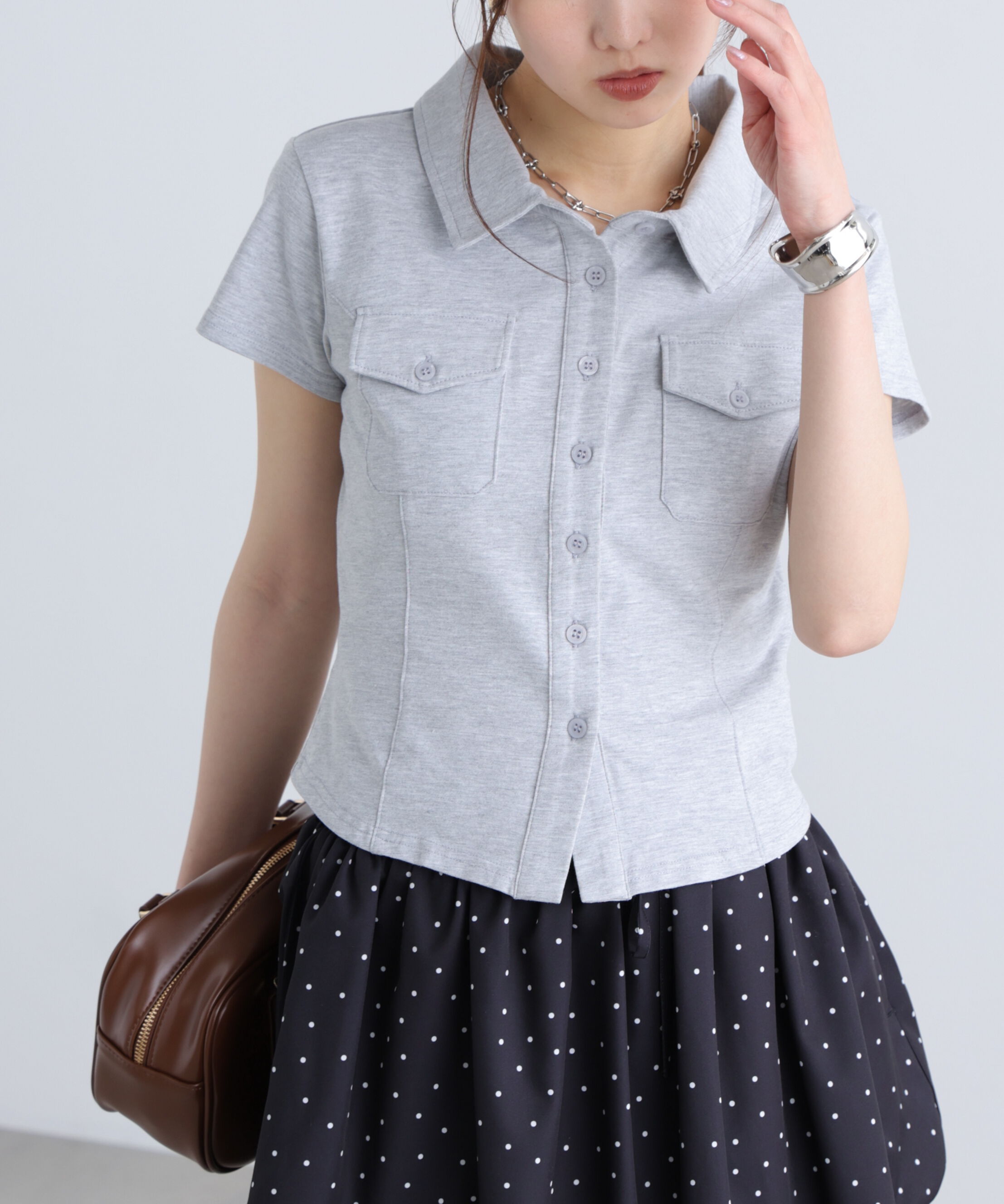  「コンパクトシャツカットソー」|Tシャツ・カットソー|