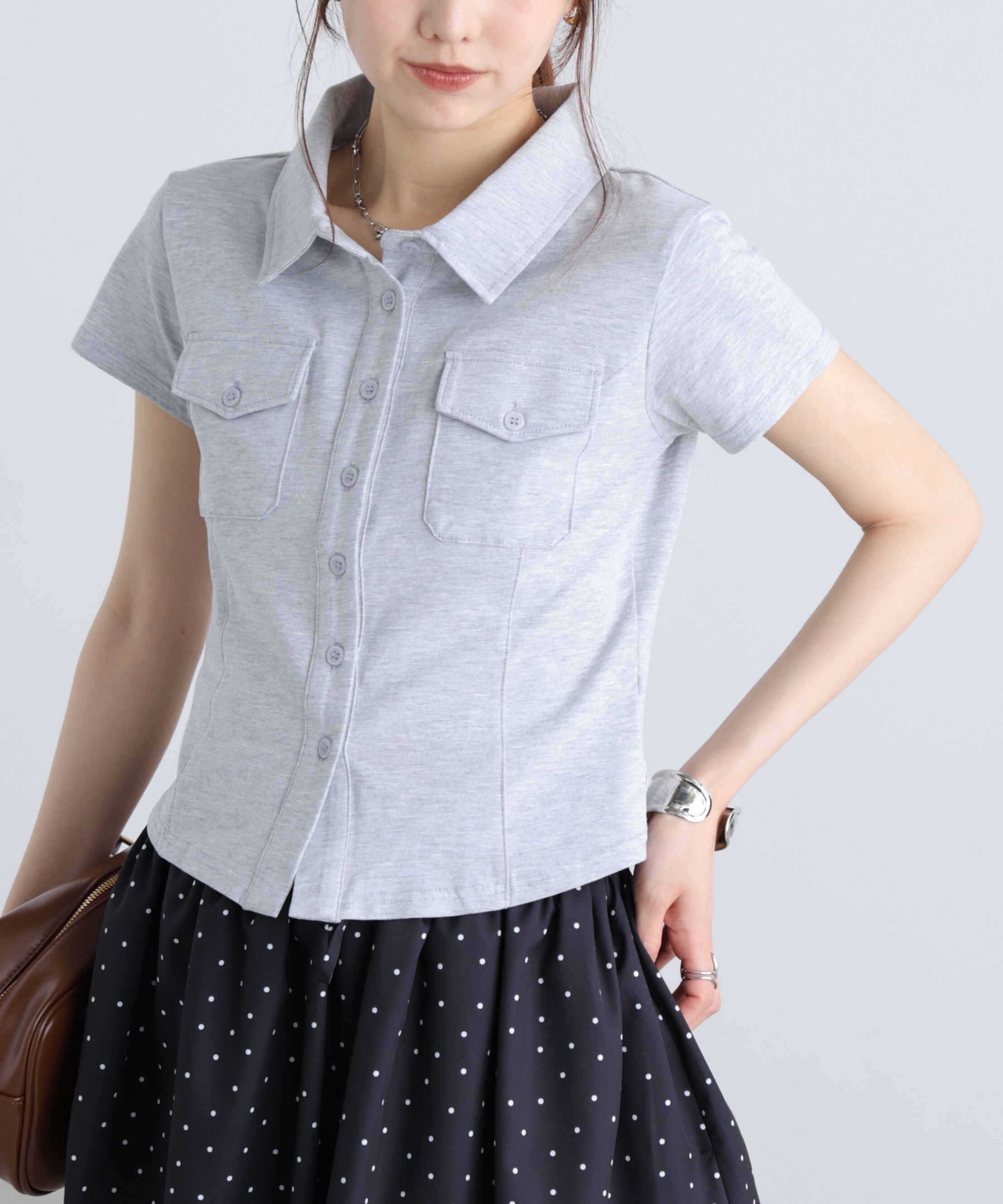  「コンパクトシャツカットソー」|Tシャツ・カットソー|