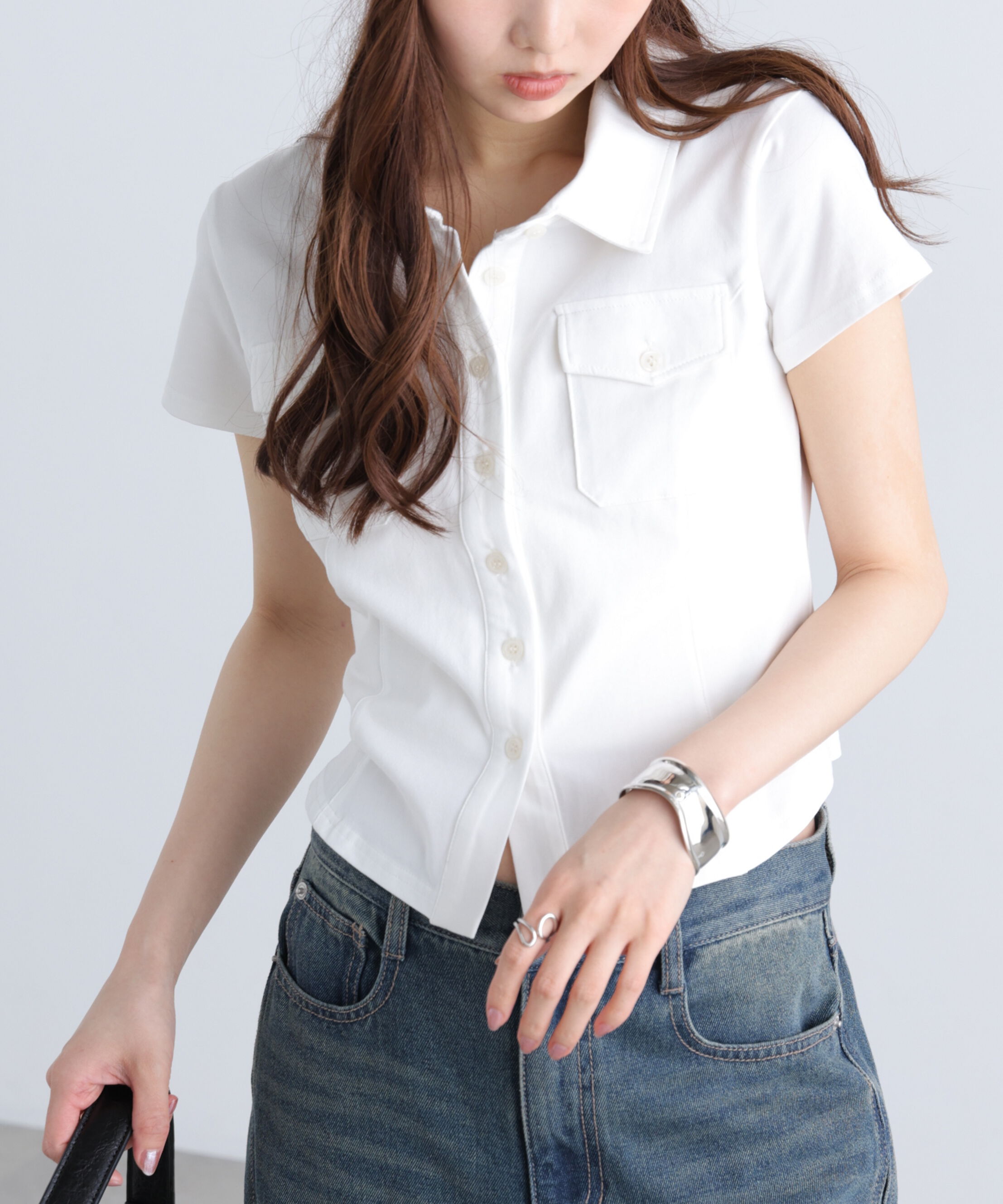  「コンパクトシャツカットソー」|Tシャツ・カットソー|オフ