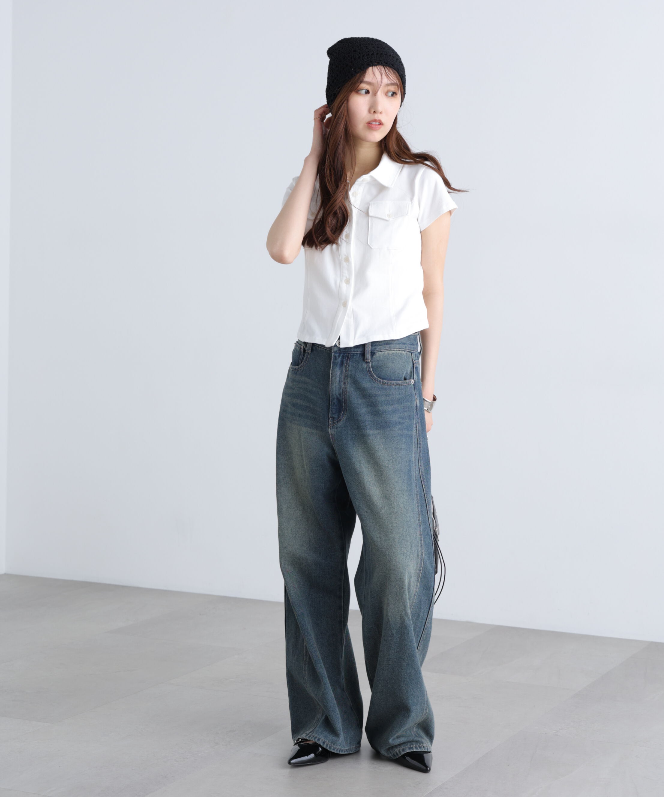  「コンパクトシャツカットソー」|Tシャツ・カットソー|