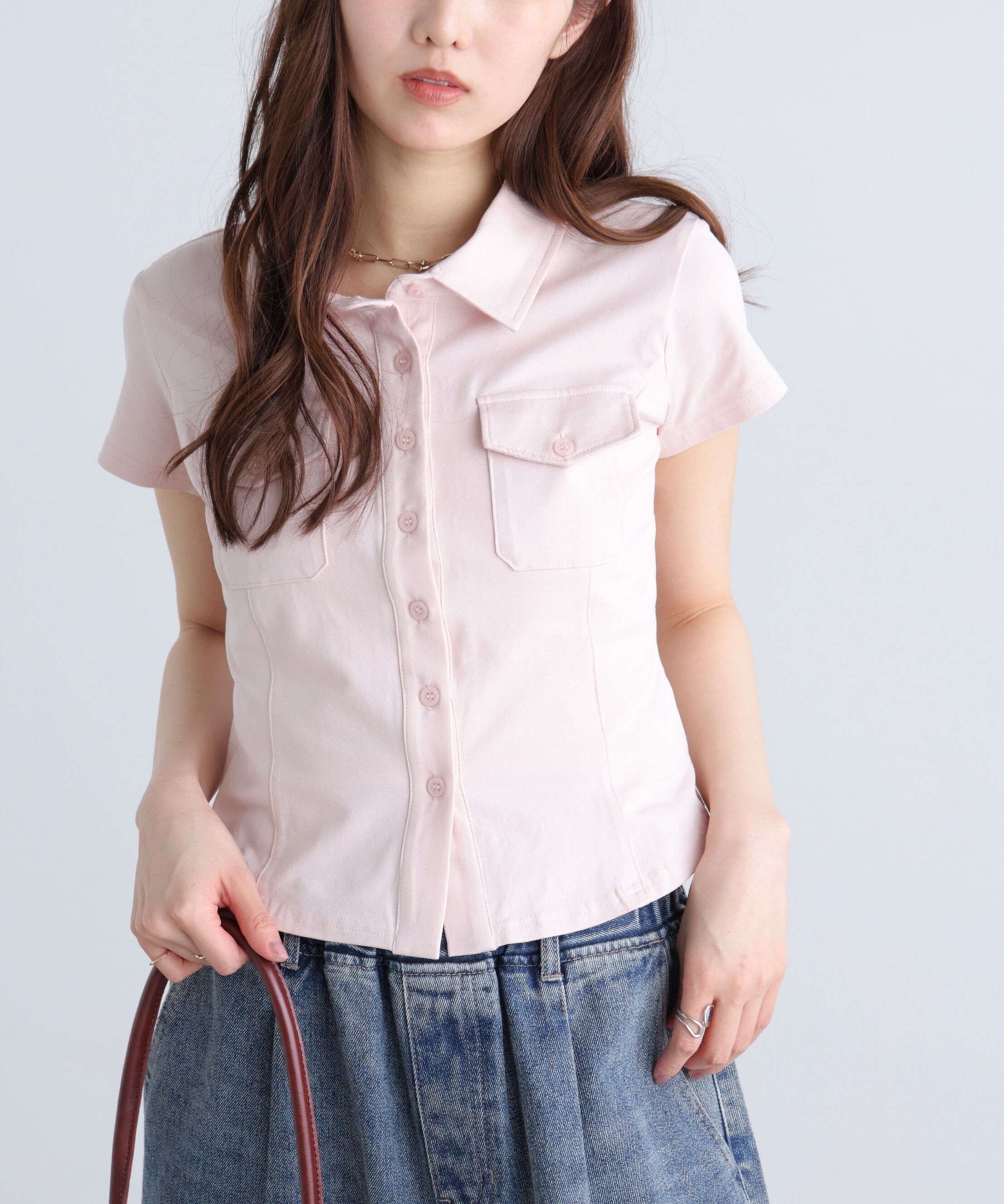  「コンパクトシャツカットソー」|Tシャツ・カットソー|