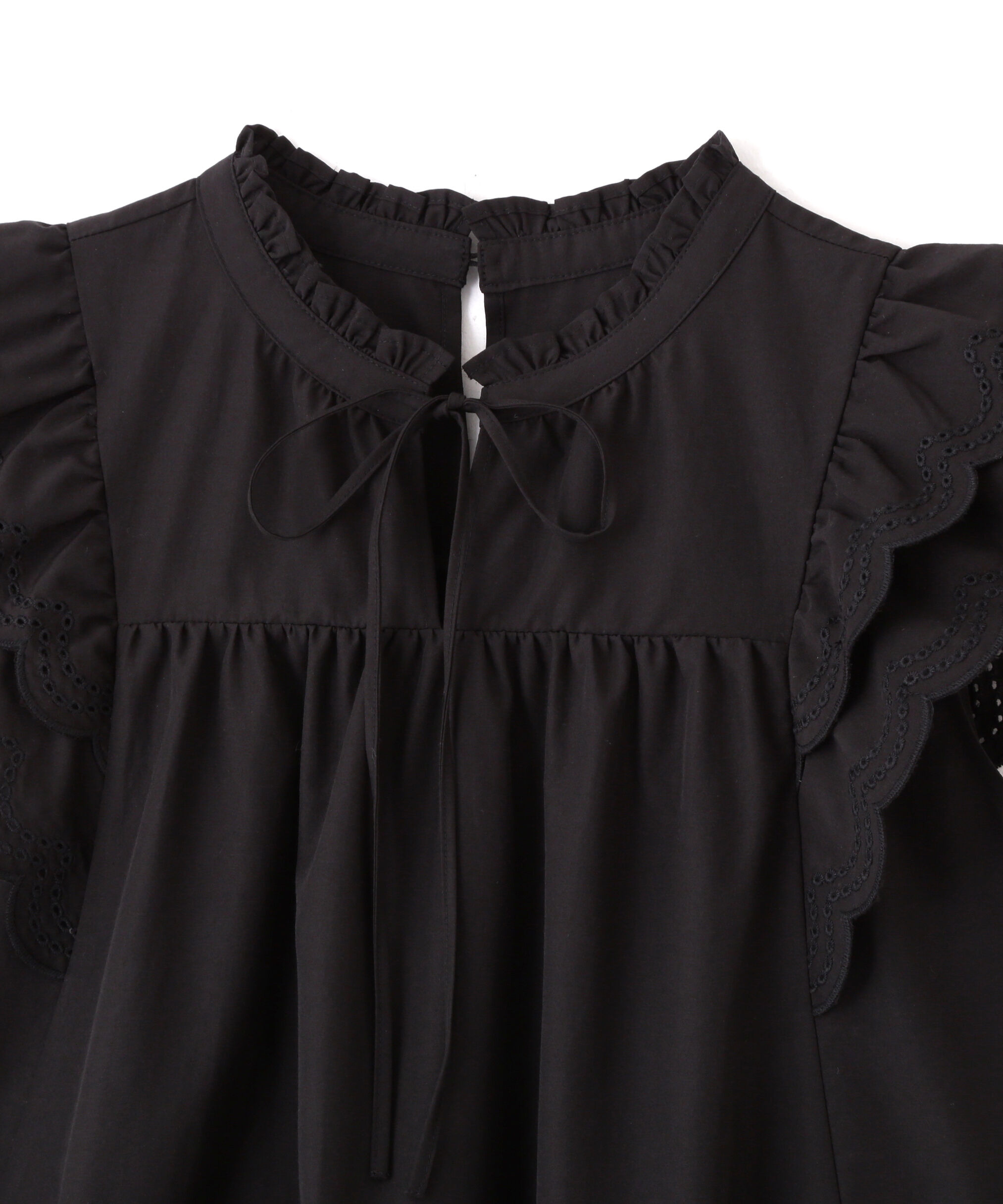  「カットワークティアードチュニック」|シャツ・ブラウス|