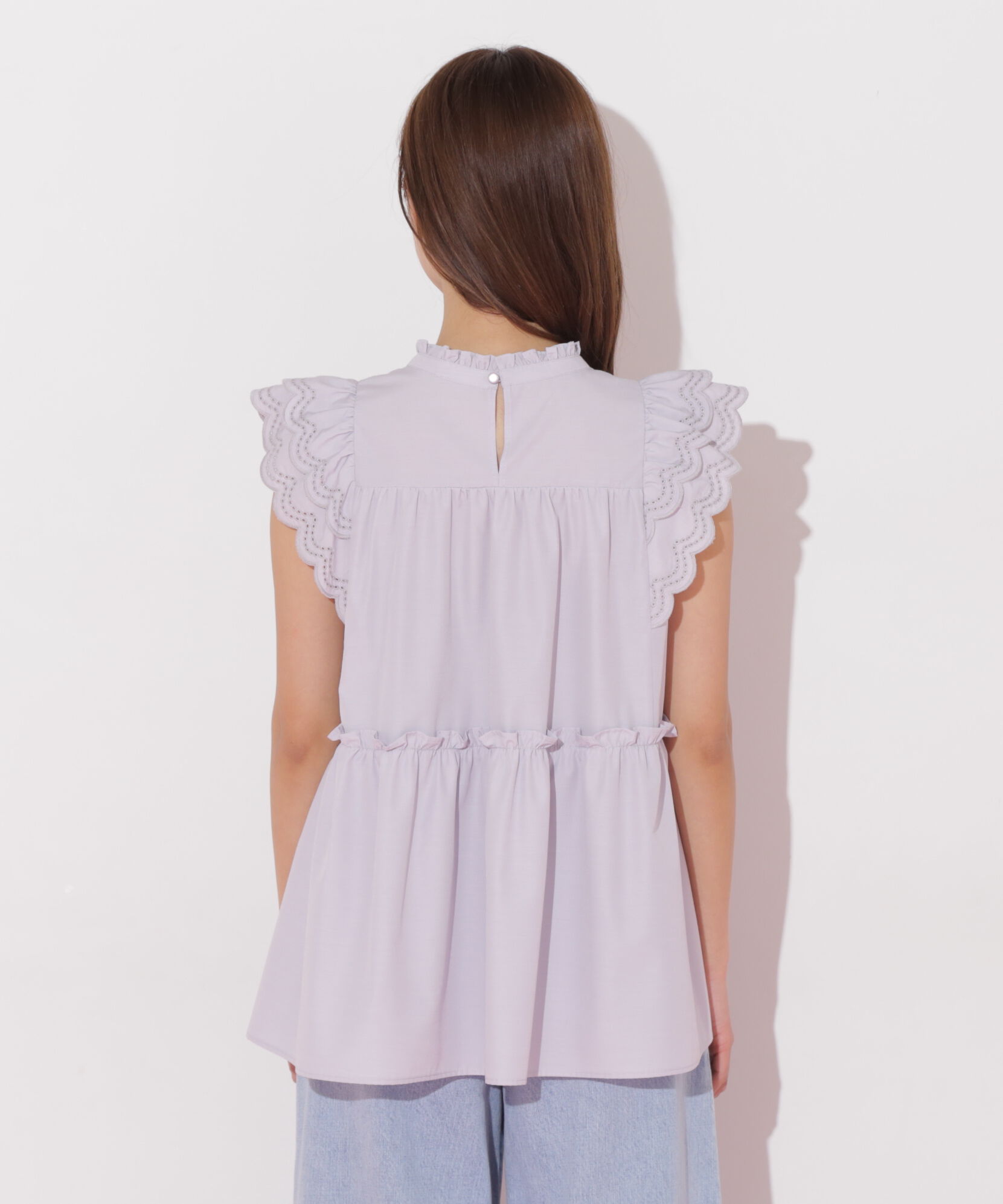  「カットワークティアードチュニック」|シャツ・ブラウス|