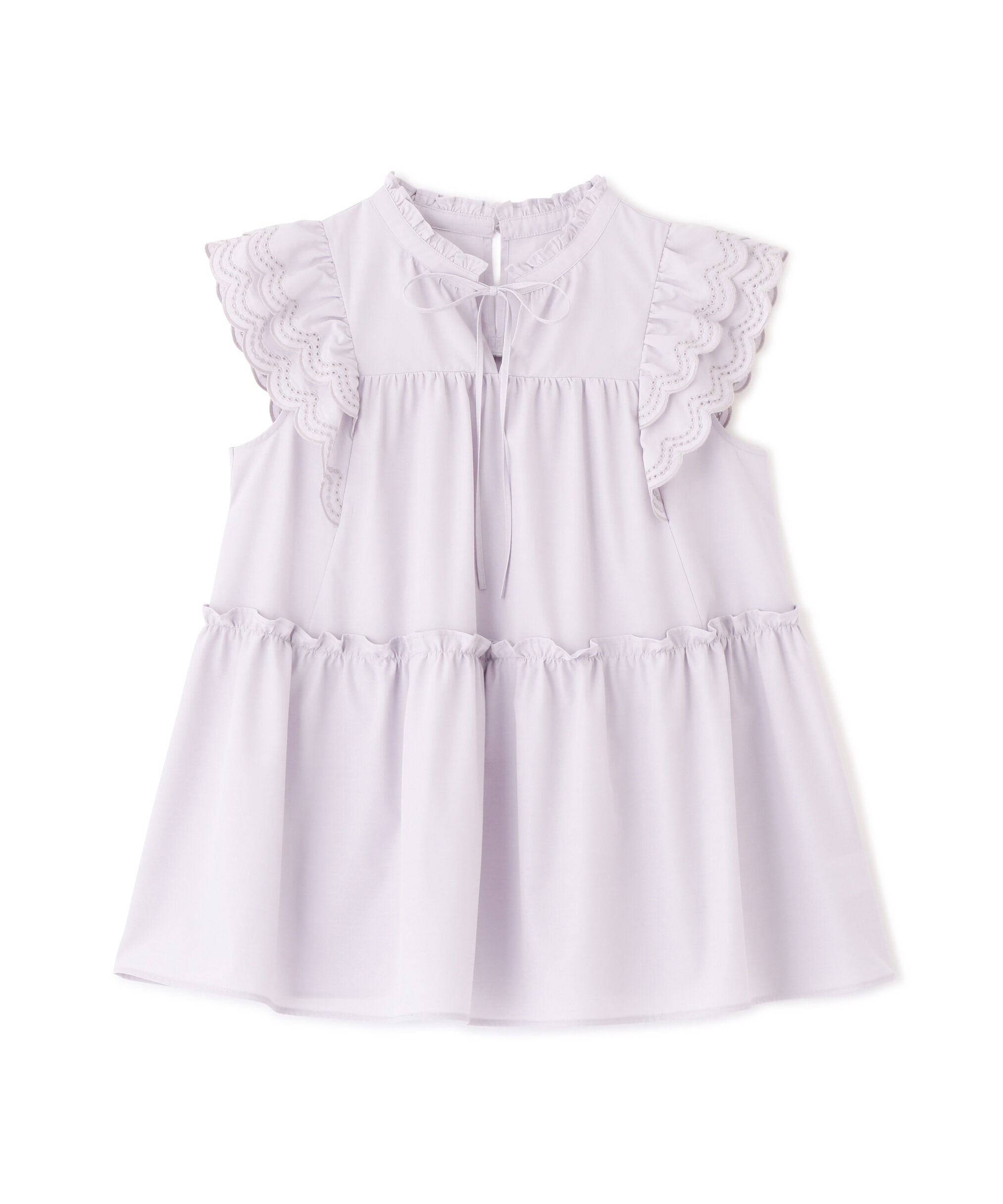  「カットワークティアードチュニック」|シャツ・ブラウス|