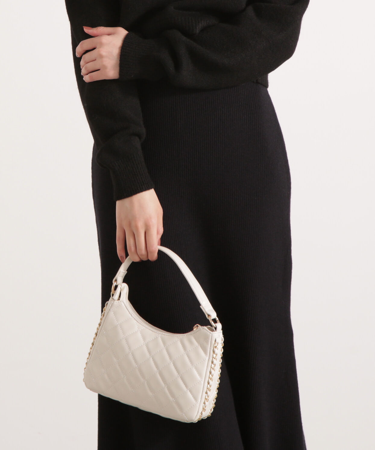 PROPORTION BODY DRESSING「キルティングチェーンショルダーバッグ」|その他|エクリュ1