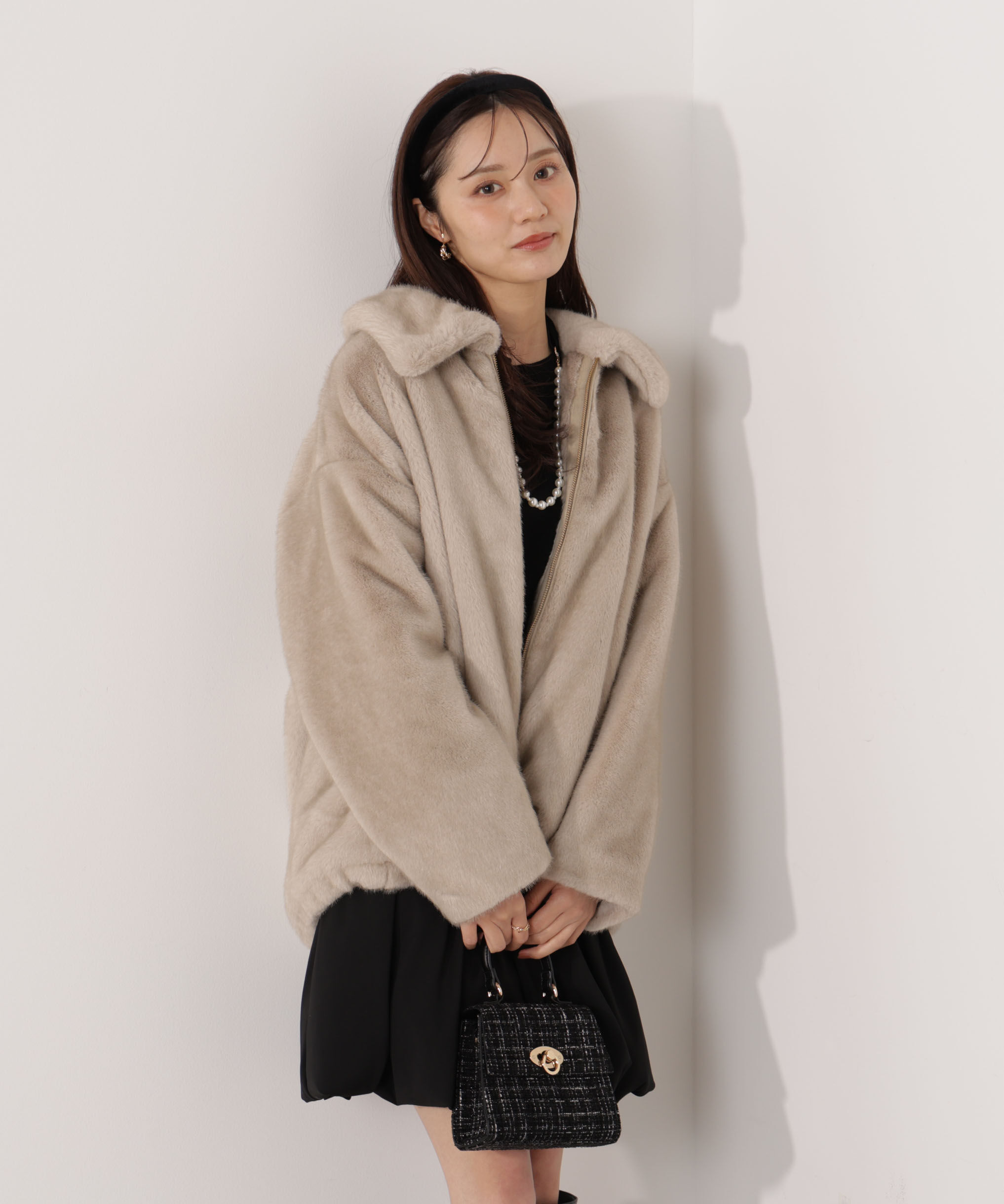 PROPORTION BODY DRESSING「フェイクファーブルゾン 25AW」|ブルゾン・スタジャン|