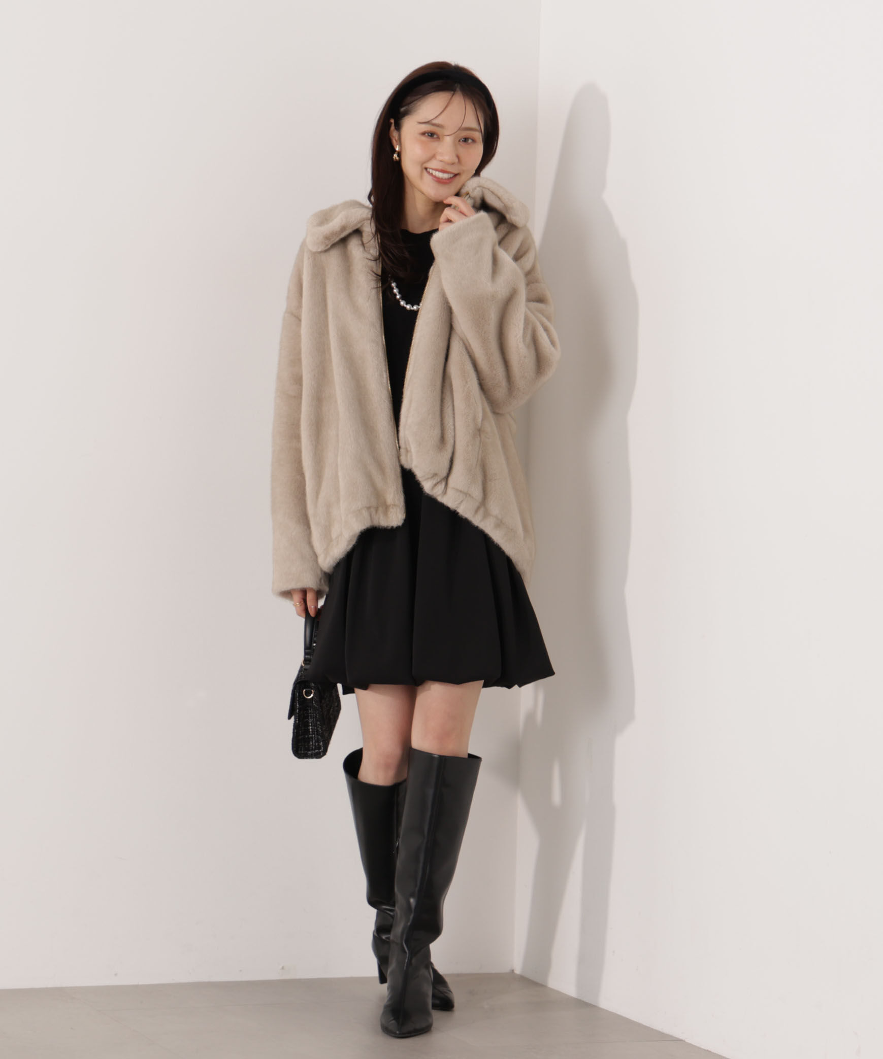 PROPORTION BODY DRESSING「フェイクファーブルゾン 25AW」|ブルゾン・スタジャン|