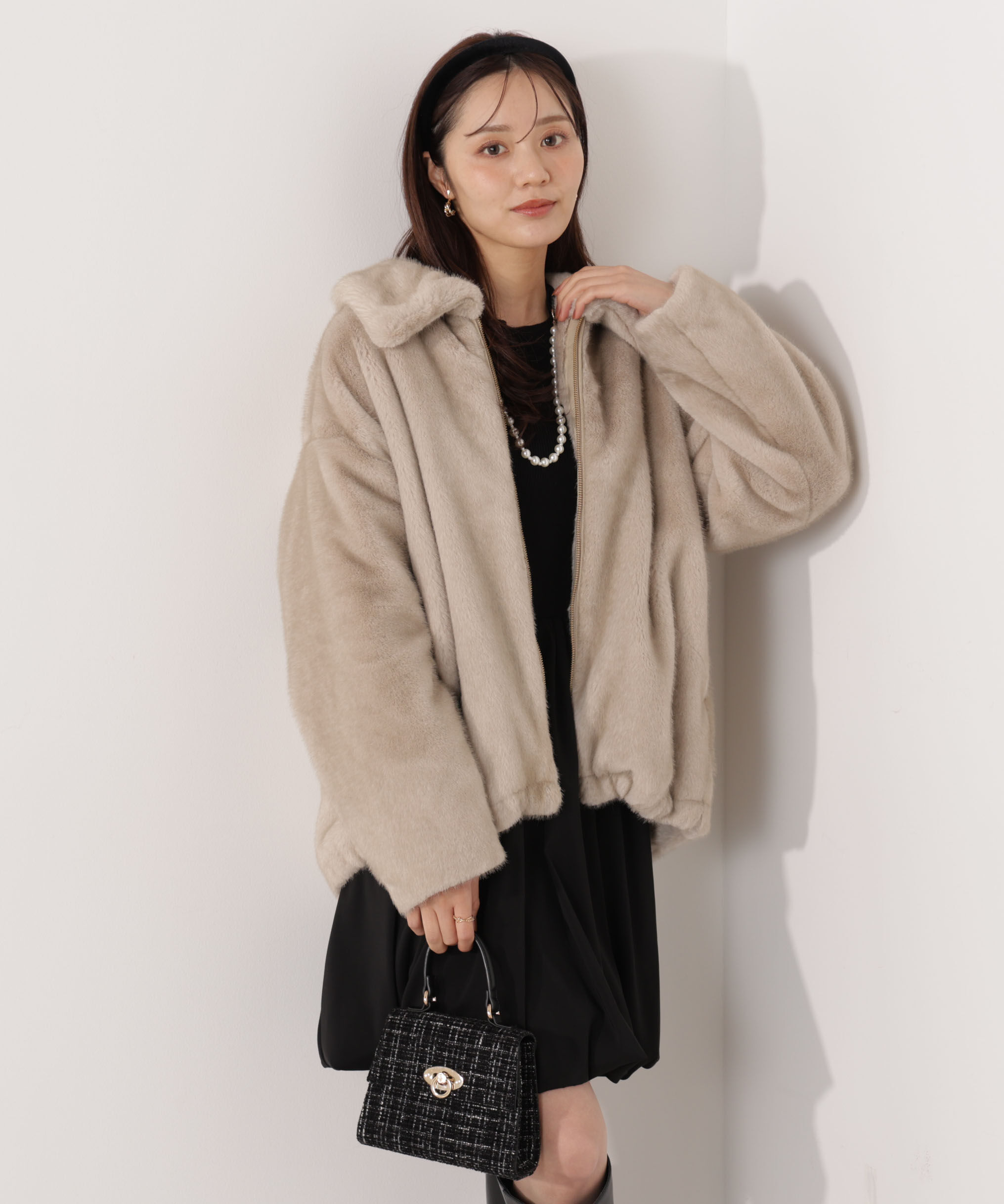 PROPORTION BODY DRESSING「フェイクファーブルゾン 25AW」|ブルゾン・スタジャン|