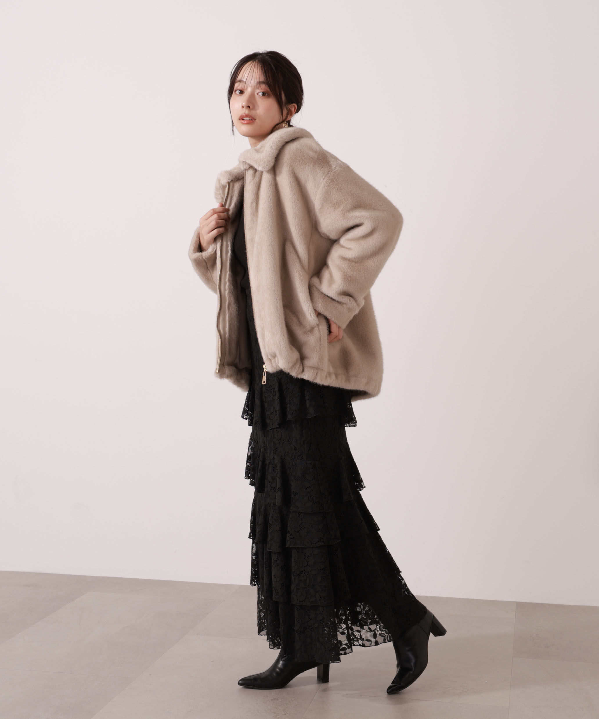 PROPORTION BODY DRESSING「フェイクファーブルゾン 25AW」|ブルゾン・スタジャン|