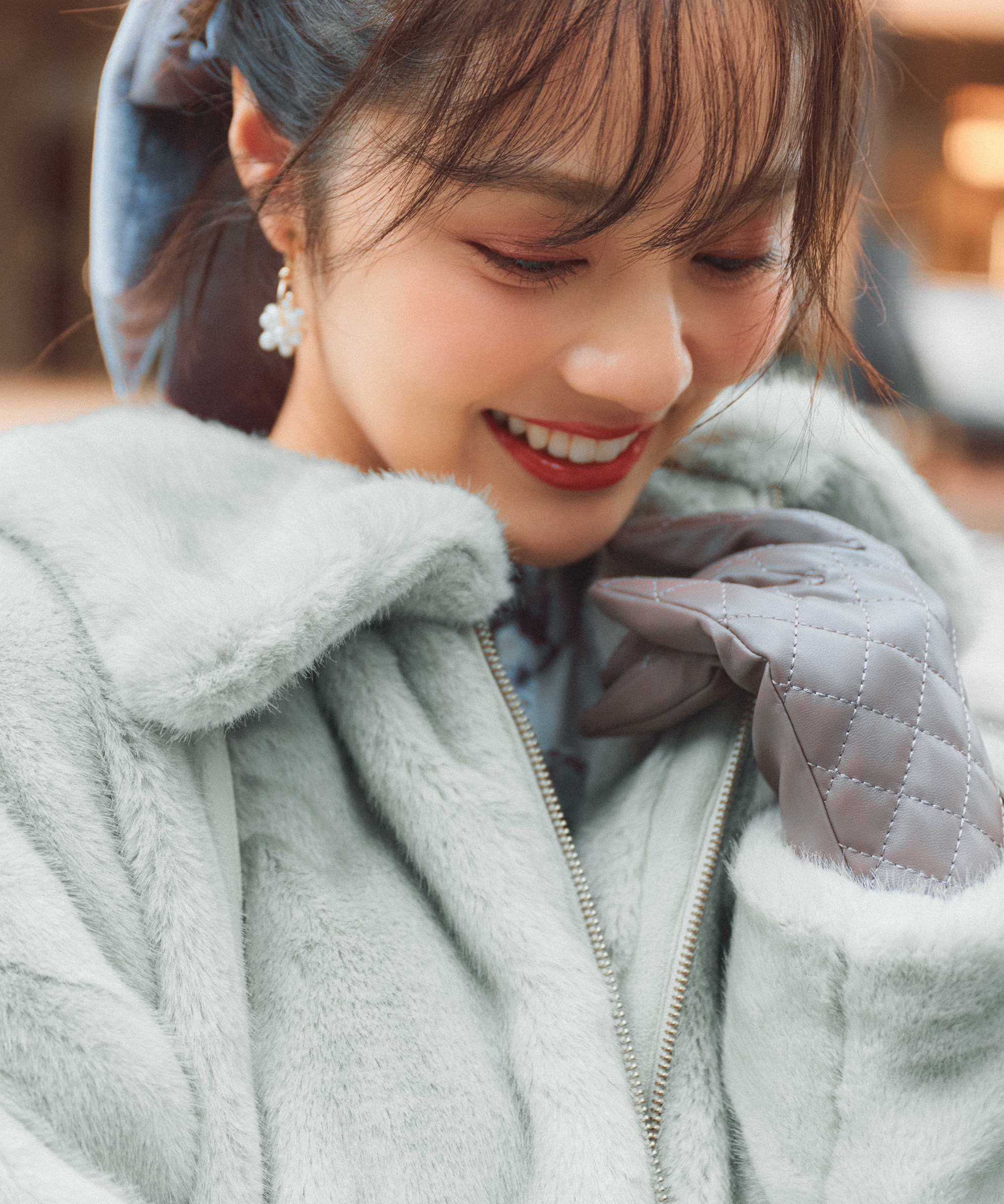 PROPORTION BODY DRESSING「フェイクファーブルゾン 25AW」|ブルゾン・スタジャン|