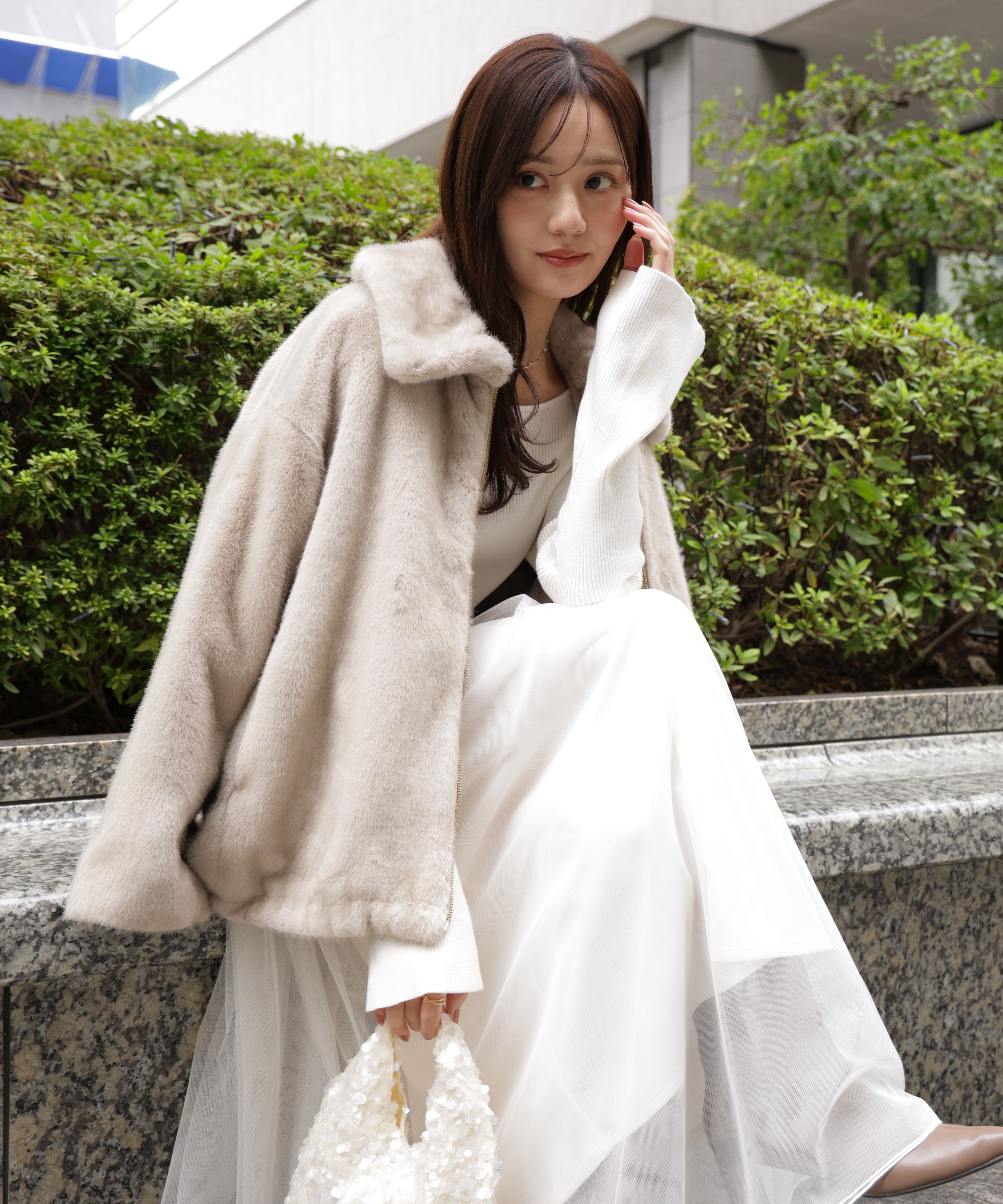 PROPORTION BODY DRESSING「フェイクファーブルゾン 25AW」|ブルゾン・スタジャン|