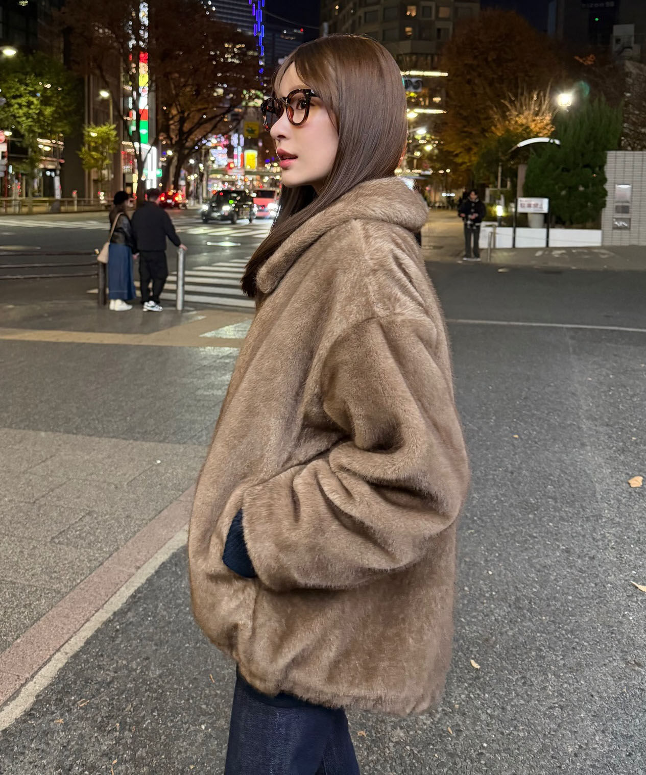 PROPORTION BODY DRESSING「フェイクファーブルゾン 25AW」|ブルゾン・スタジャン|ブラウン