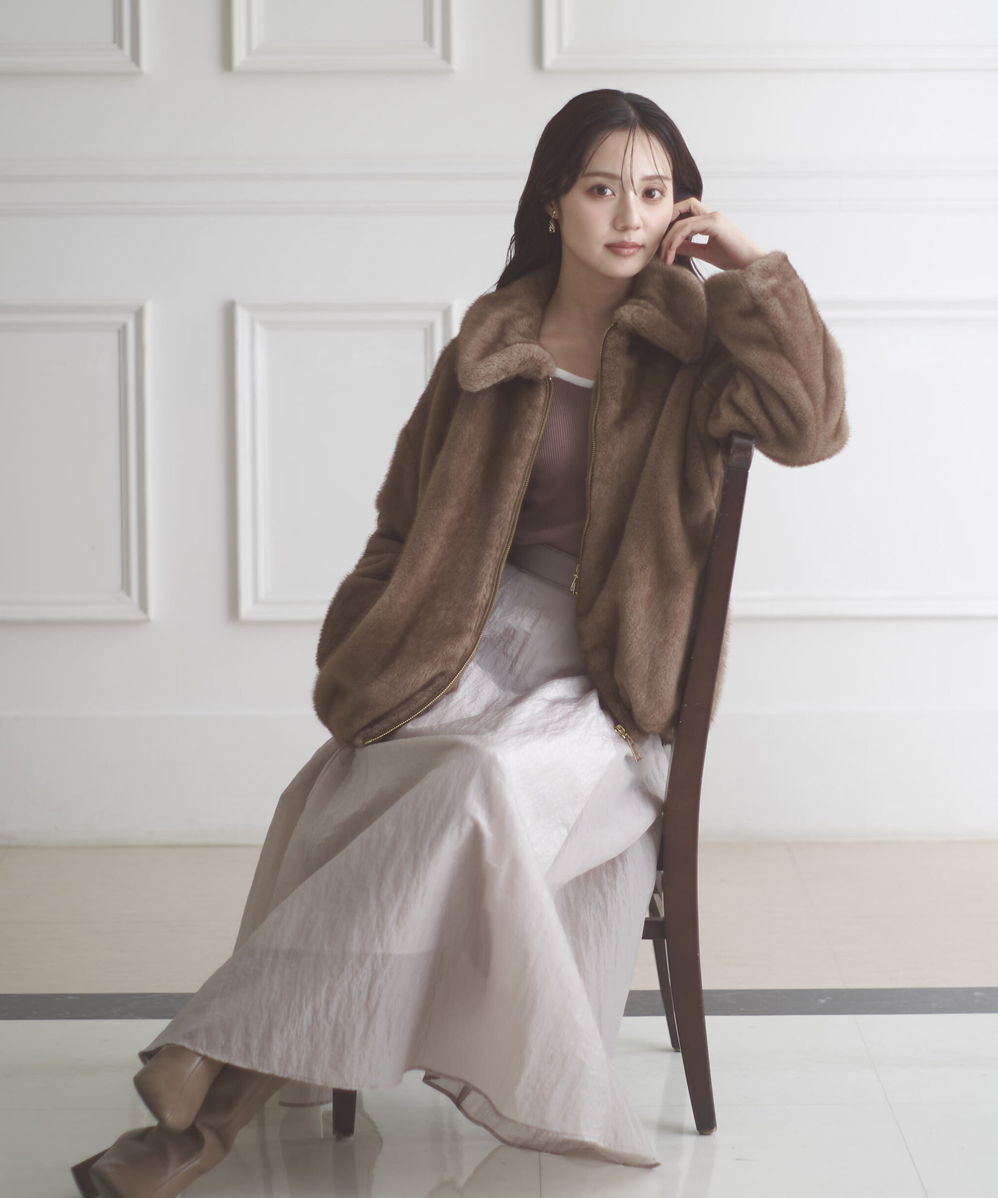 PROPORTION BODY DRESSING「フェイクファーブルゾン 25AW」|ブルゾン・スタジャン|