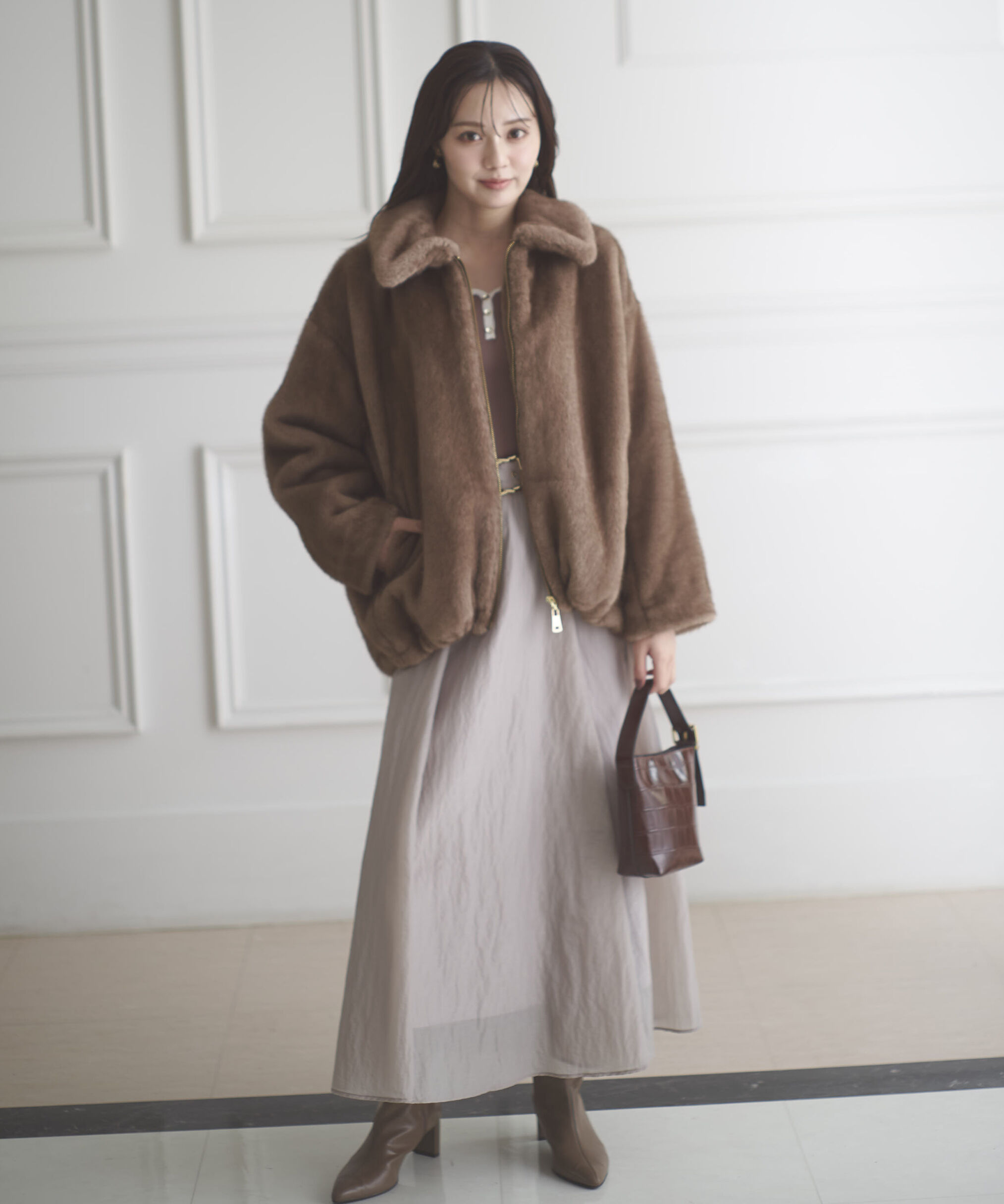 PROPORTION BODY DRESSING「フェイクファーブルゾン 25AW」|ブルゾン・スタジャン|