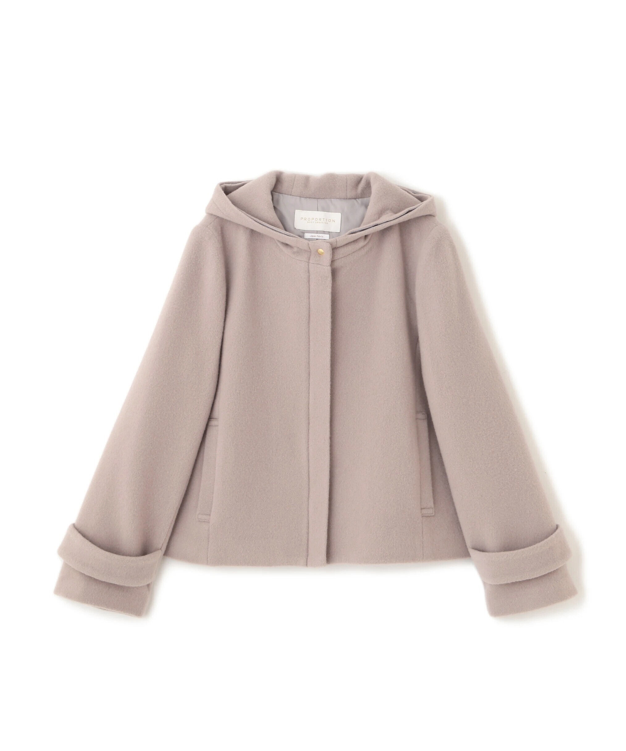 PROPORTION BODY DRESSING「モッサフードフェイクファーショートコート 25AW」|ブルゾン・スタジャン|