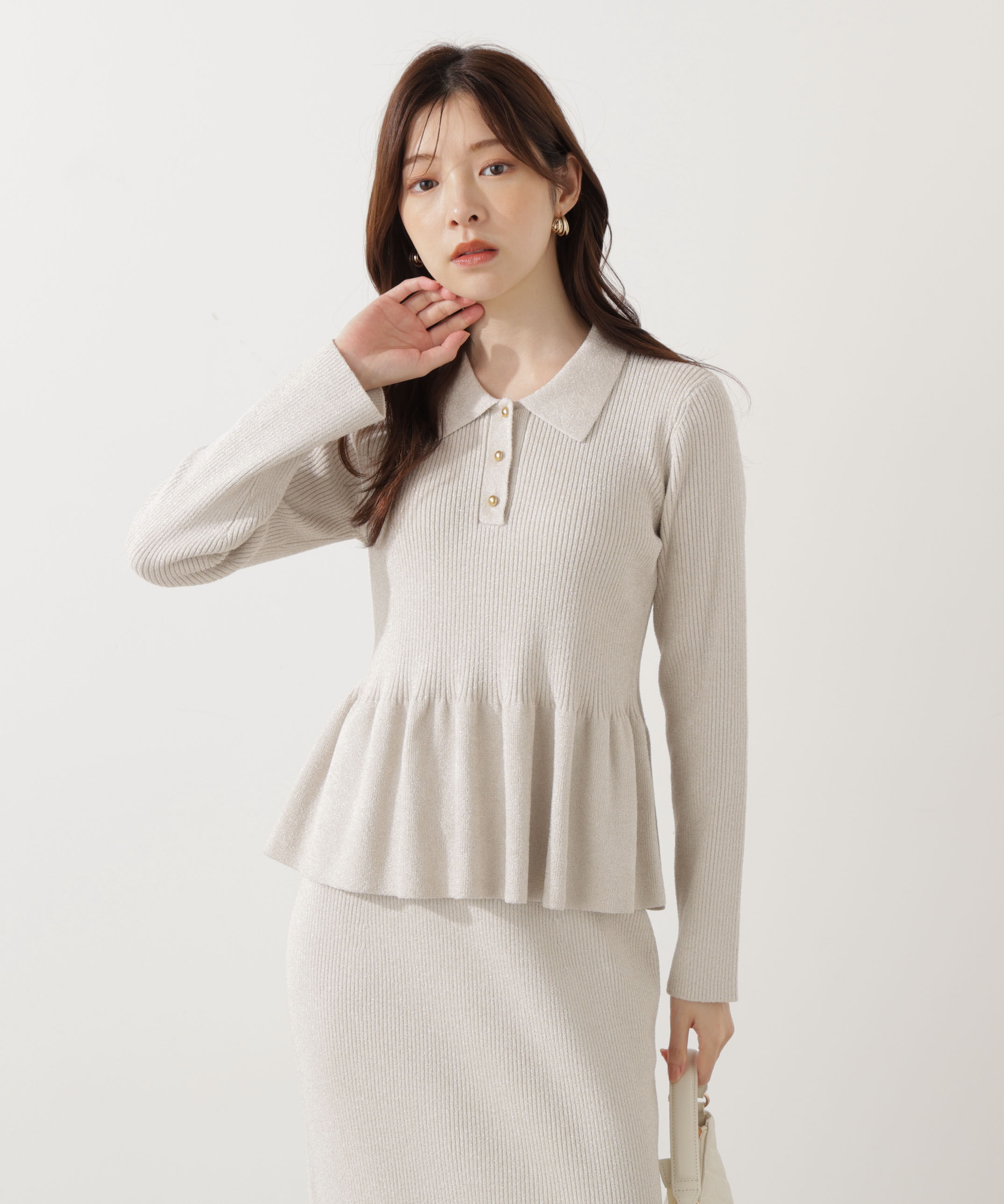 PROPORTION BODY DRESSING「ポロペプラムSETUP」|ワンピース|