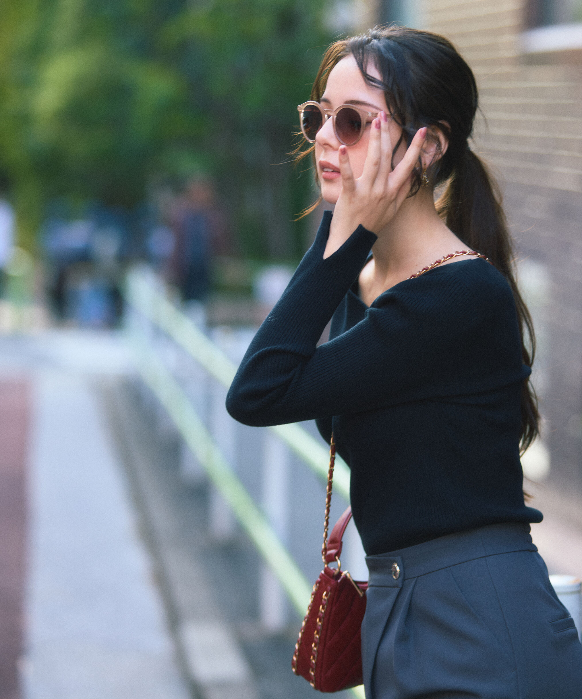 PROPORTION BODY DRESSING「アシメネックリブニット 25AW」|ニット・セーター|