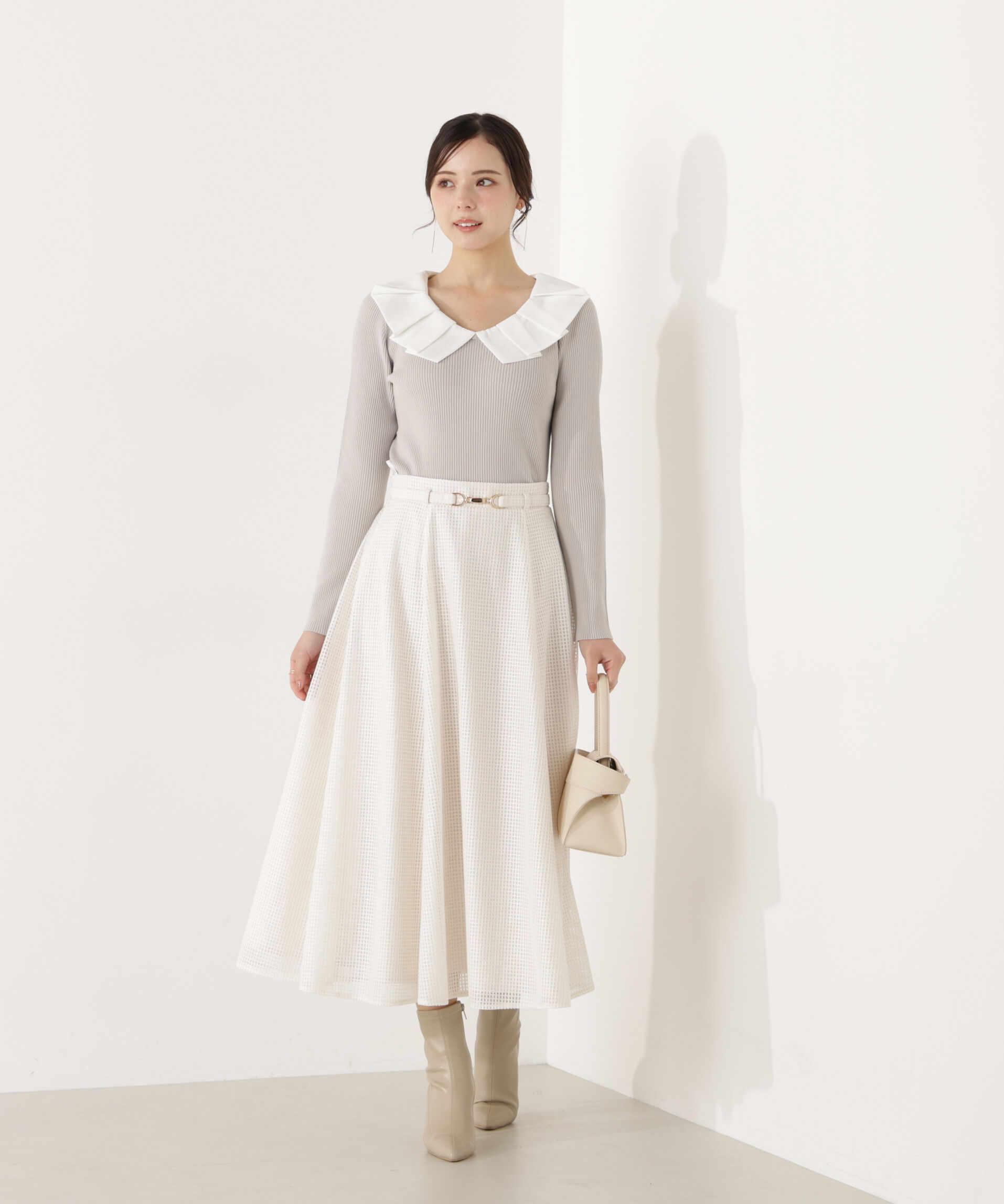 PROPORTION BODY DRESSING「ビット付きシアーメッシュスカート」|スカート|